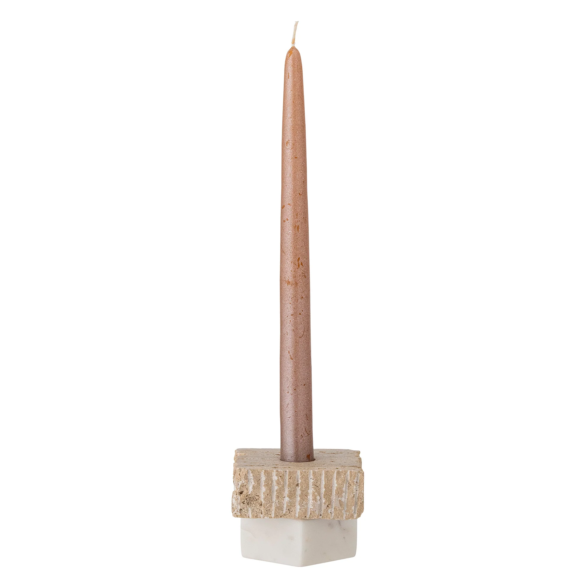 Juta Travertine Votive & Candle Holder - Nature - Image 4