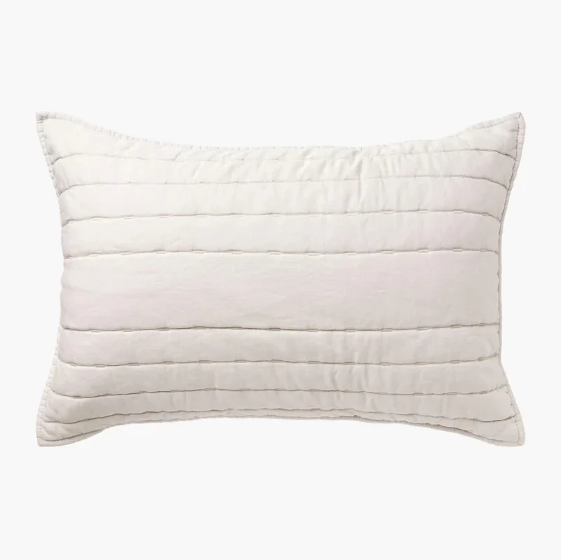 Kemble Linen & Cotton Quilted Pillowcases