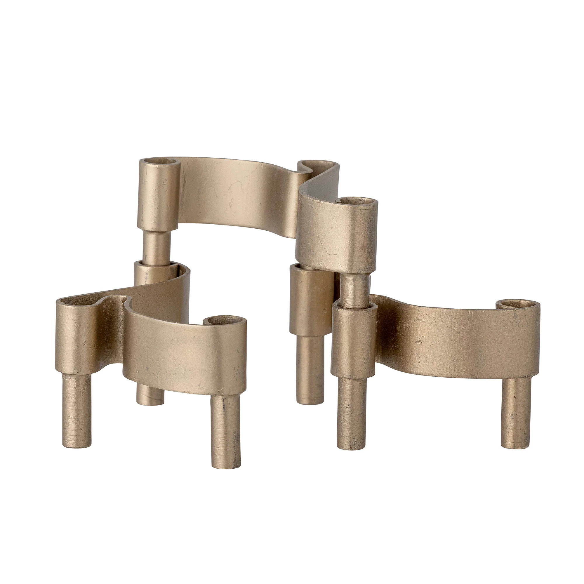 Kenja Metal Candle Holder - Brass - Image 2