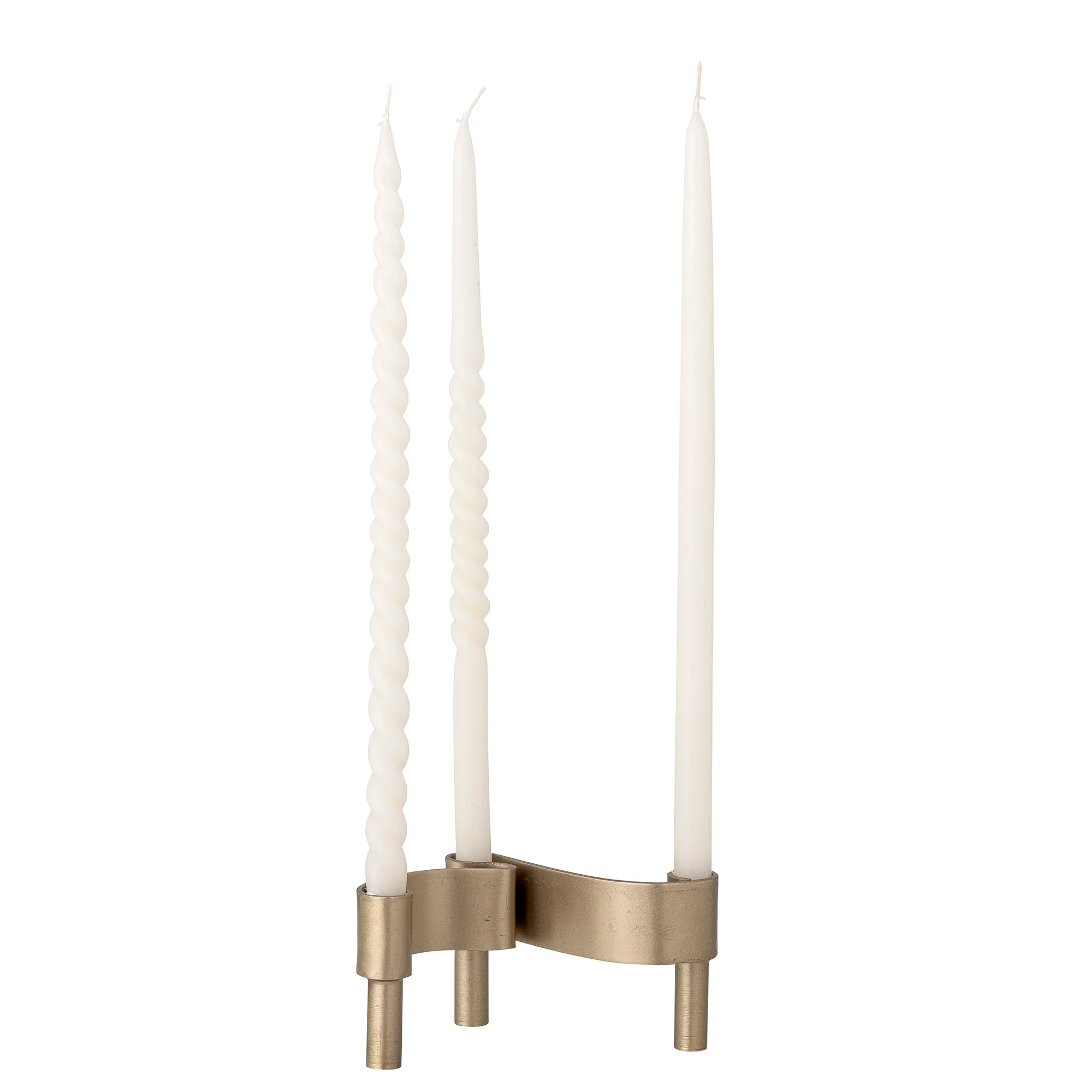 Kenja Metal Candle Holder - Brass - Image 3