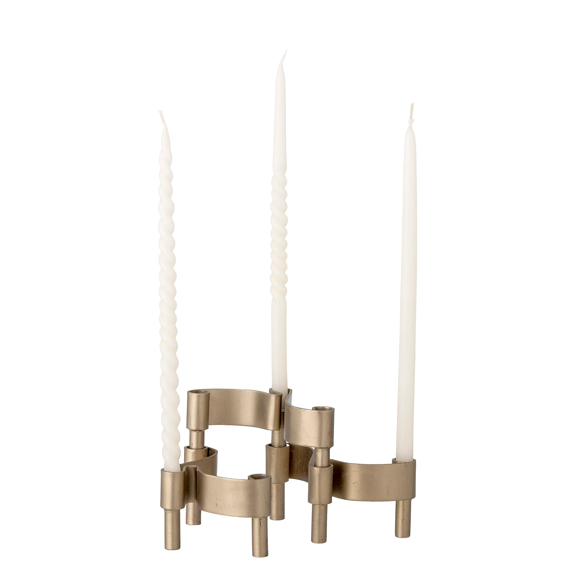 Kenja Metal Candle Holder - Brass - Image 4