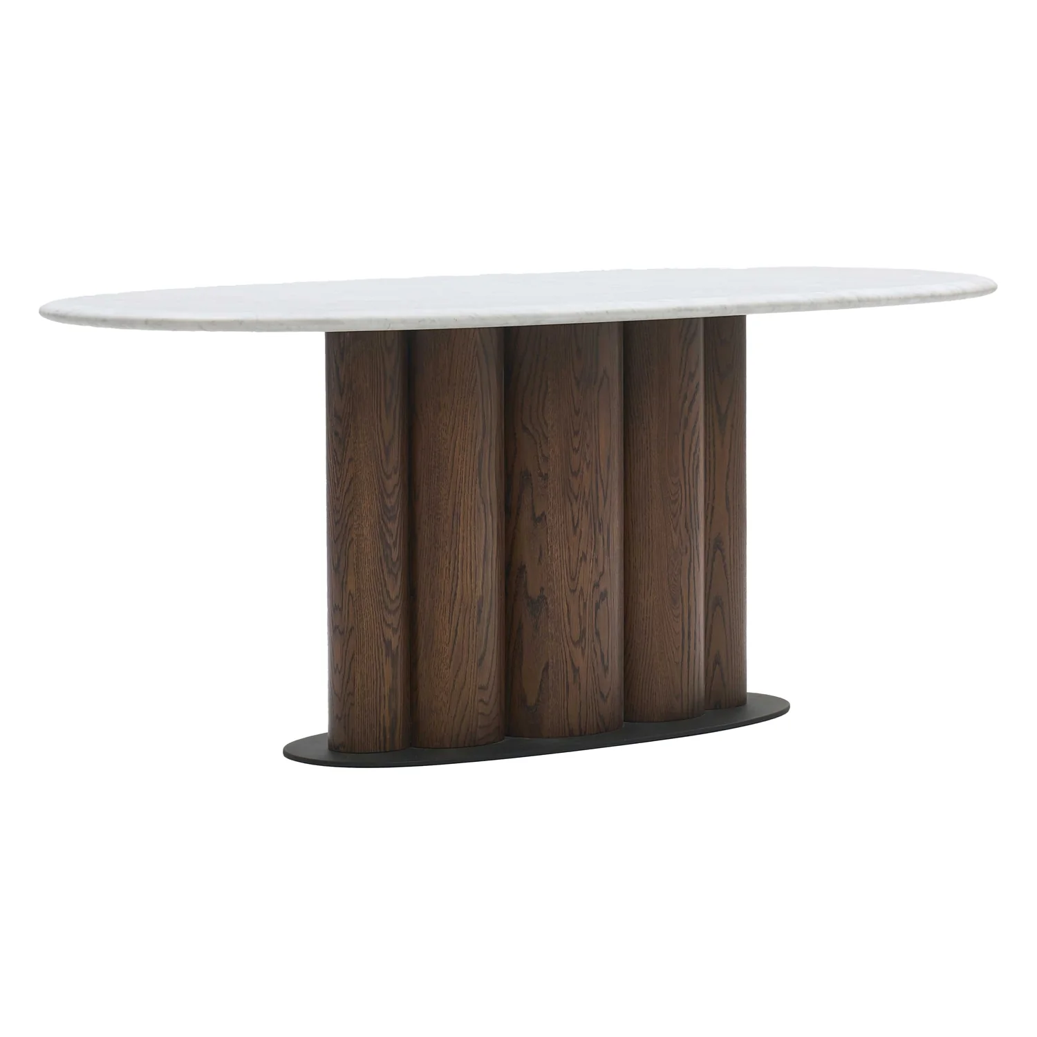 Kora Marble Oval Dining Table