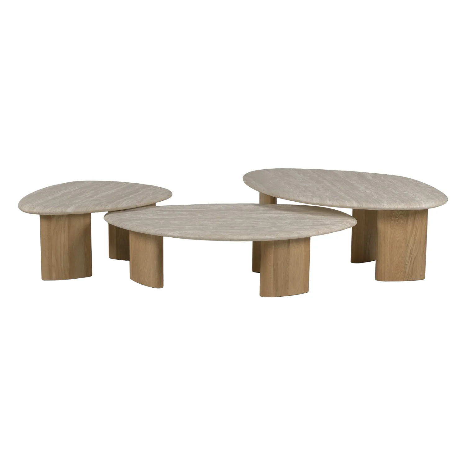Kora Travertine Coffee Table - Image 2
