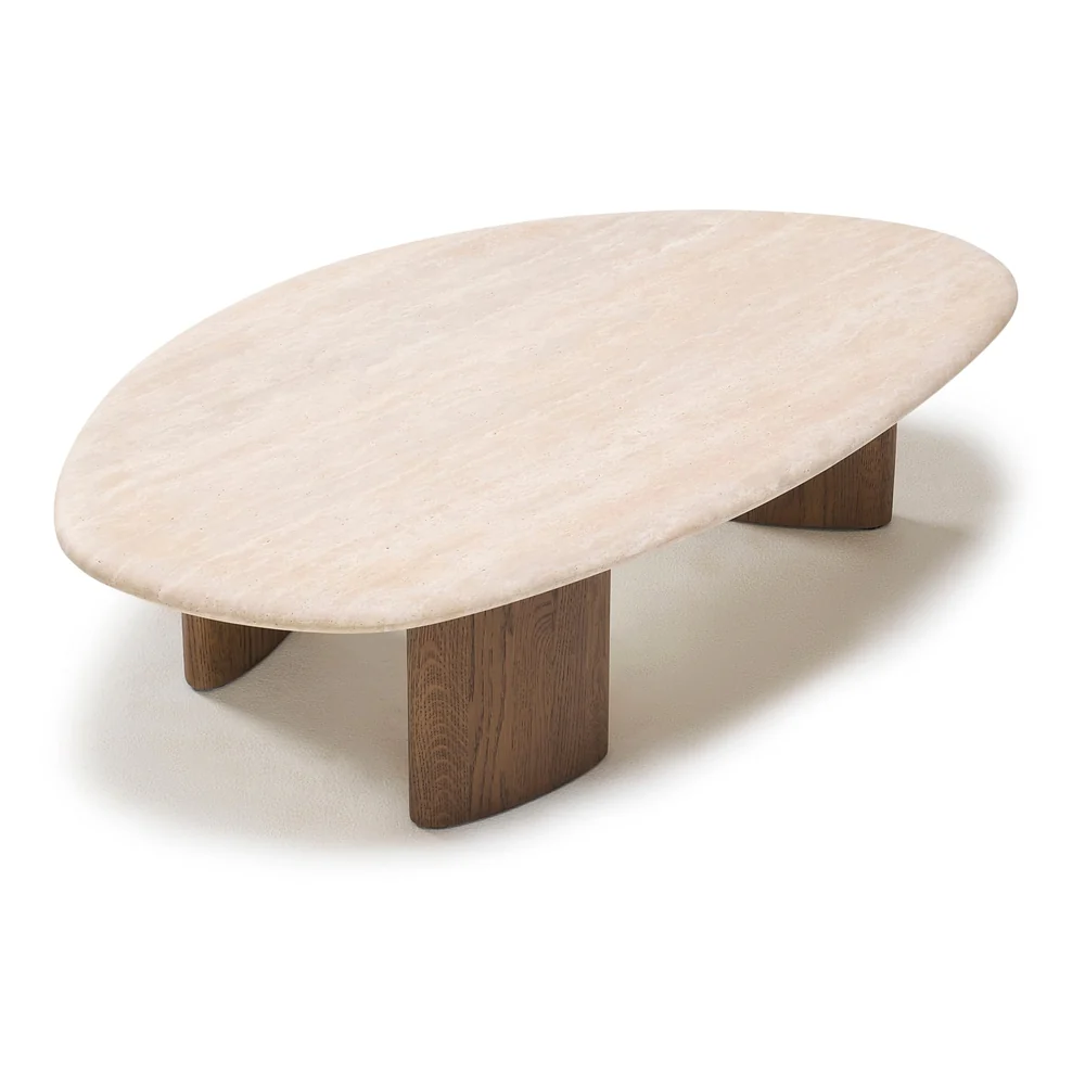 Kora Travertine Coffee Table - Image 21