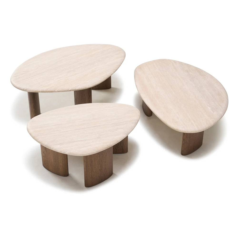 Kora Travertine Coffee Table - Image 22
