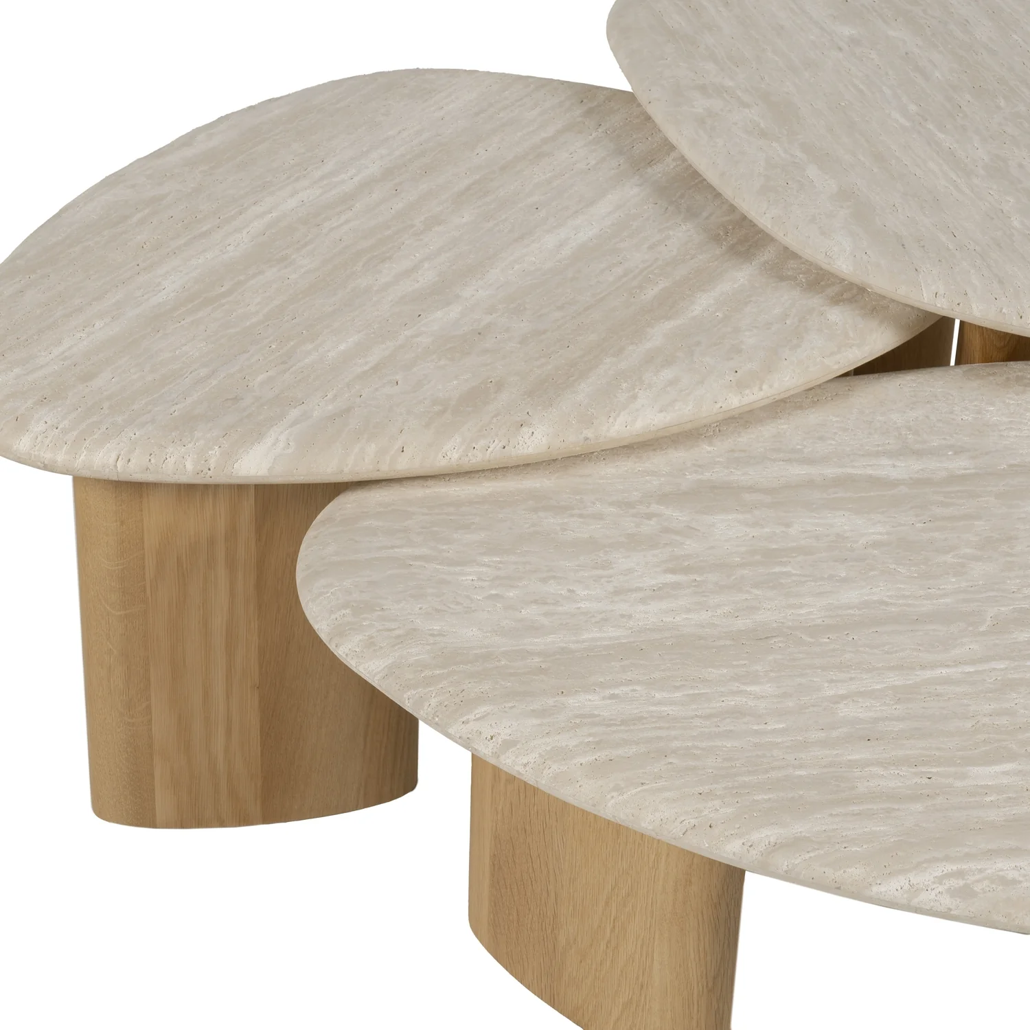 Kora Travertine Coffee Table - Image 30