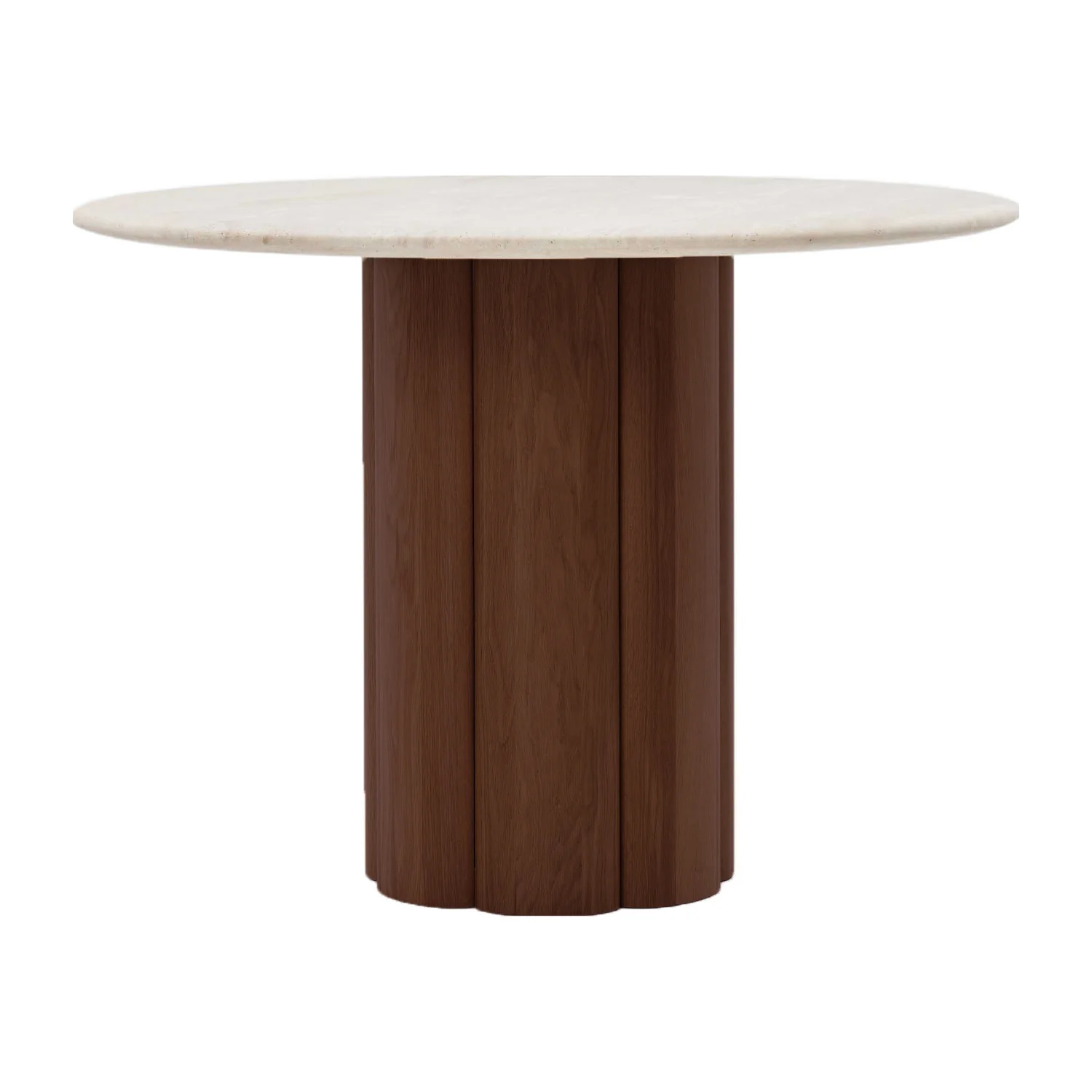 Kora Travertine Round Dining Table - Image 5