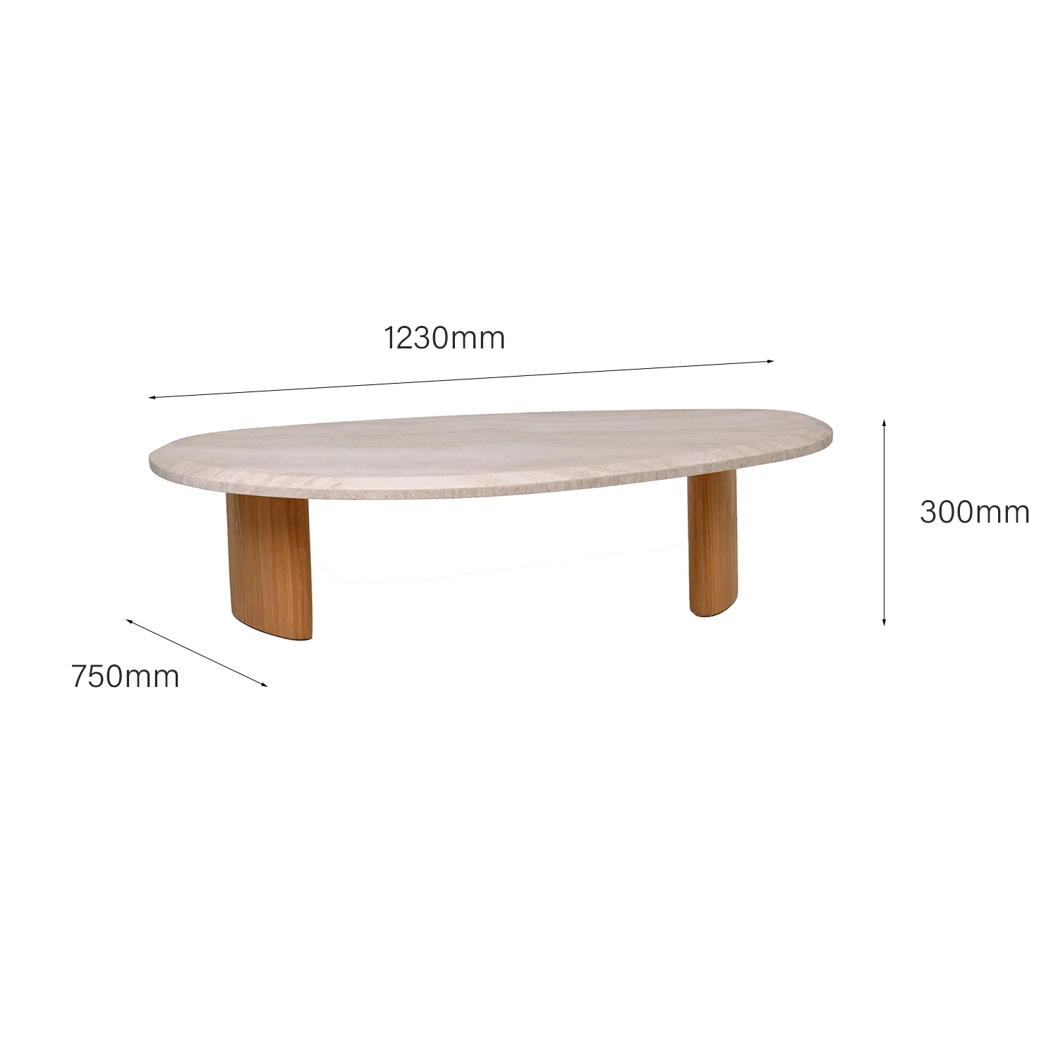 Lagoon Travertine Coffee Table - Image 16