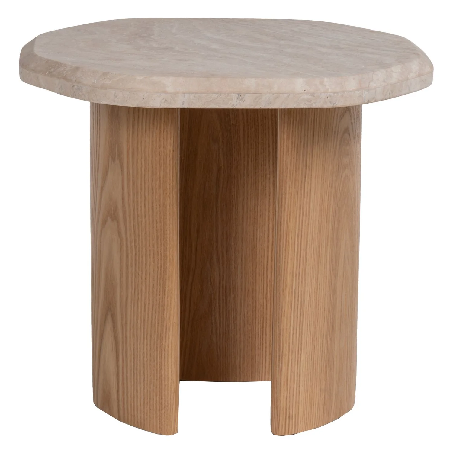 Lagoon Travertine Side Table