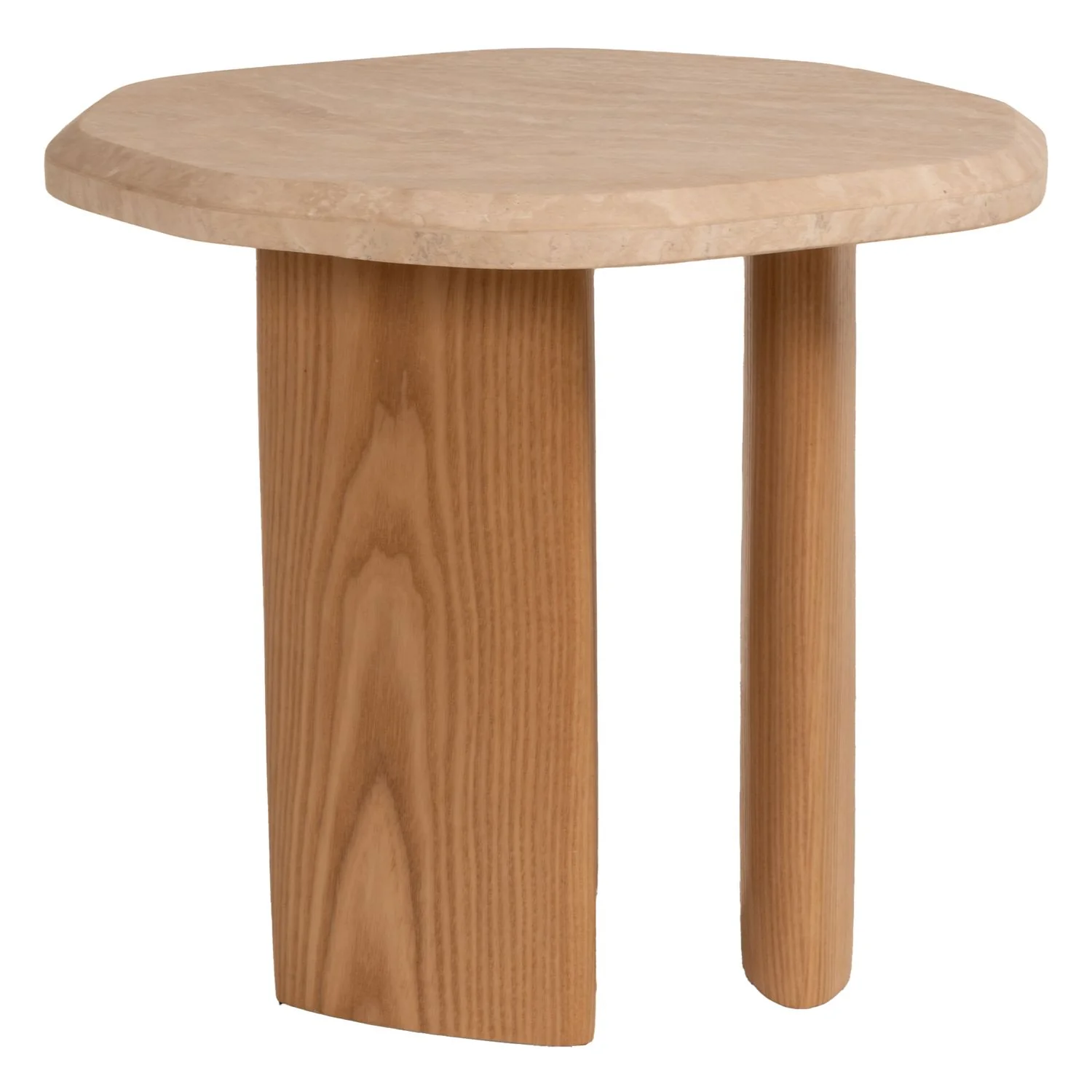 Lagoon Travertine Side Table - Image 4