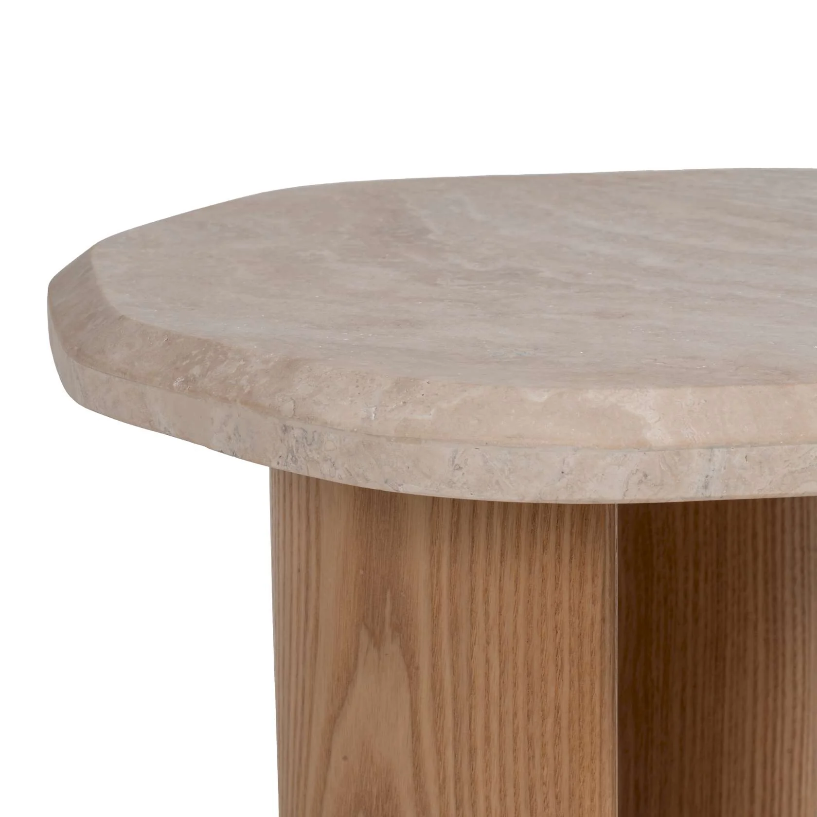 Lagoon Travertine Side Table - Image 6