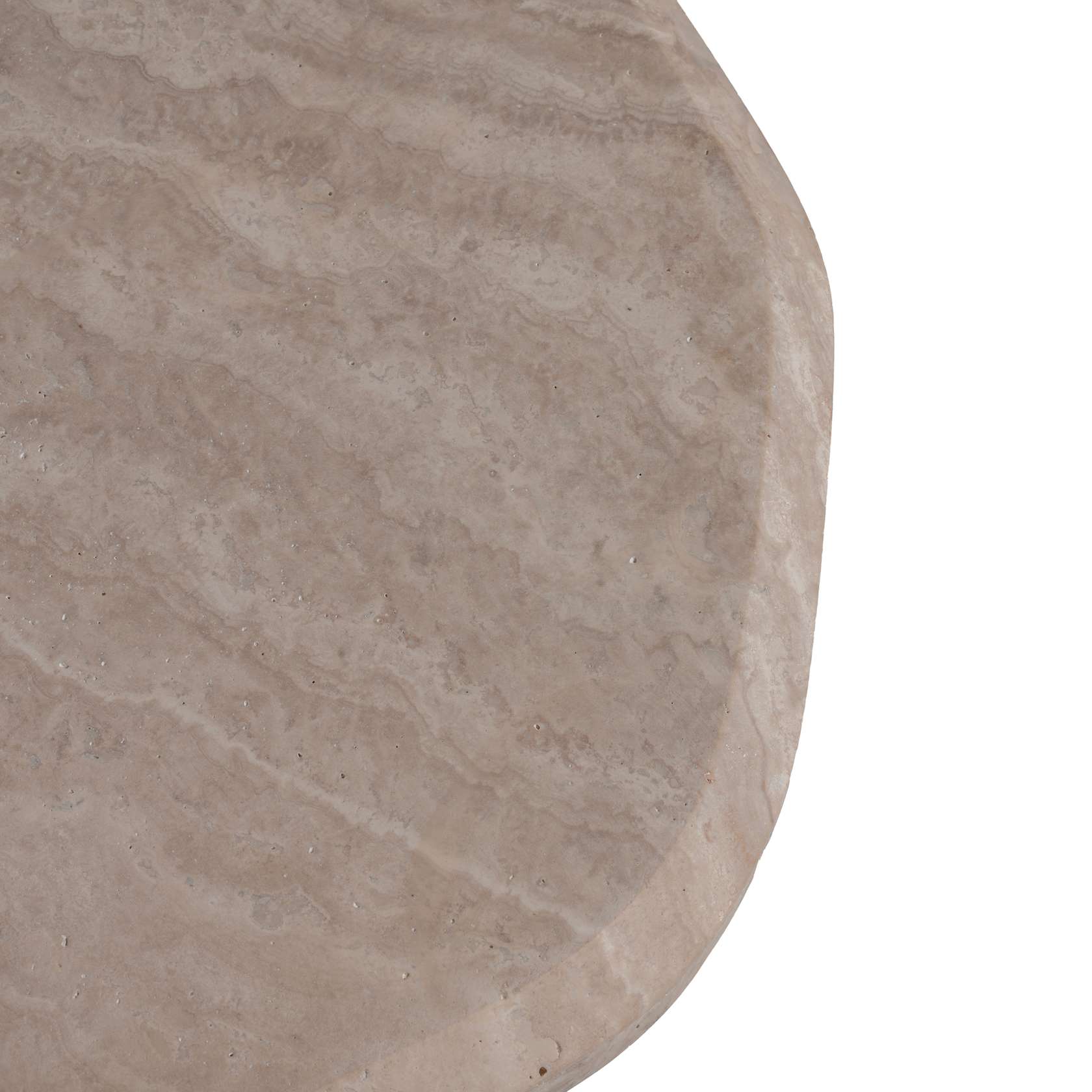 Lagoon Travertine Side Table - Image 7