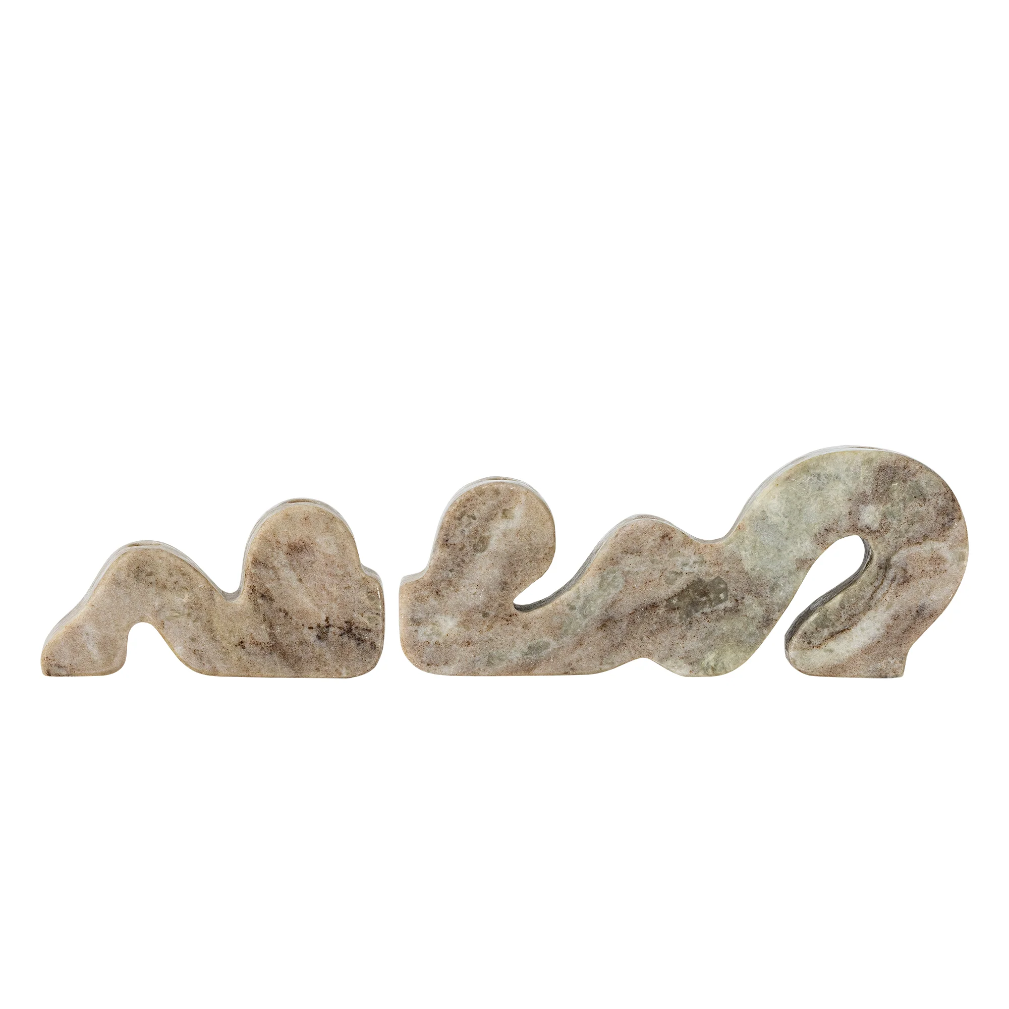 Liabella Marble Candle Holder - Grey - Set of 2 - Image 2