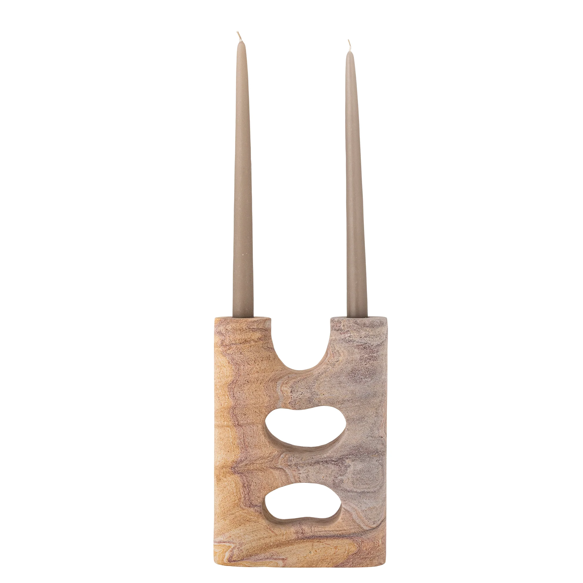 Lodi Sandstone Candle Holder - Nature - Image 3