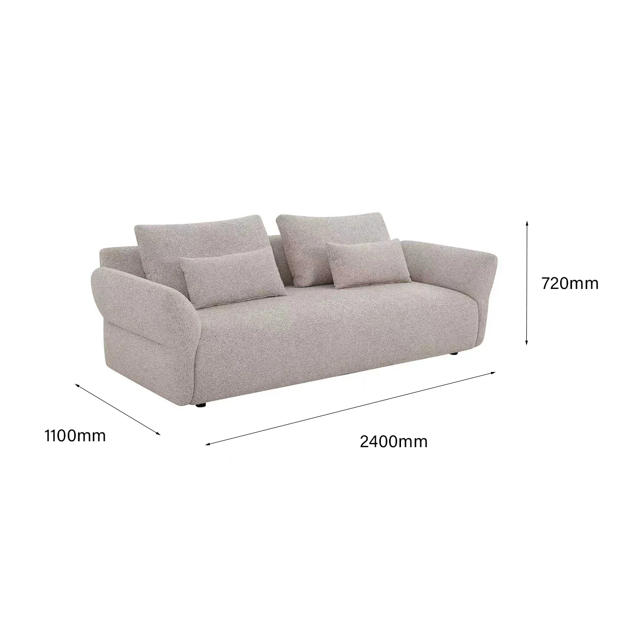 Luca 3 Seater Sofa - Image 5
