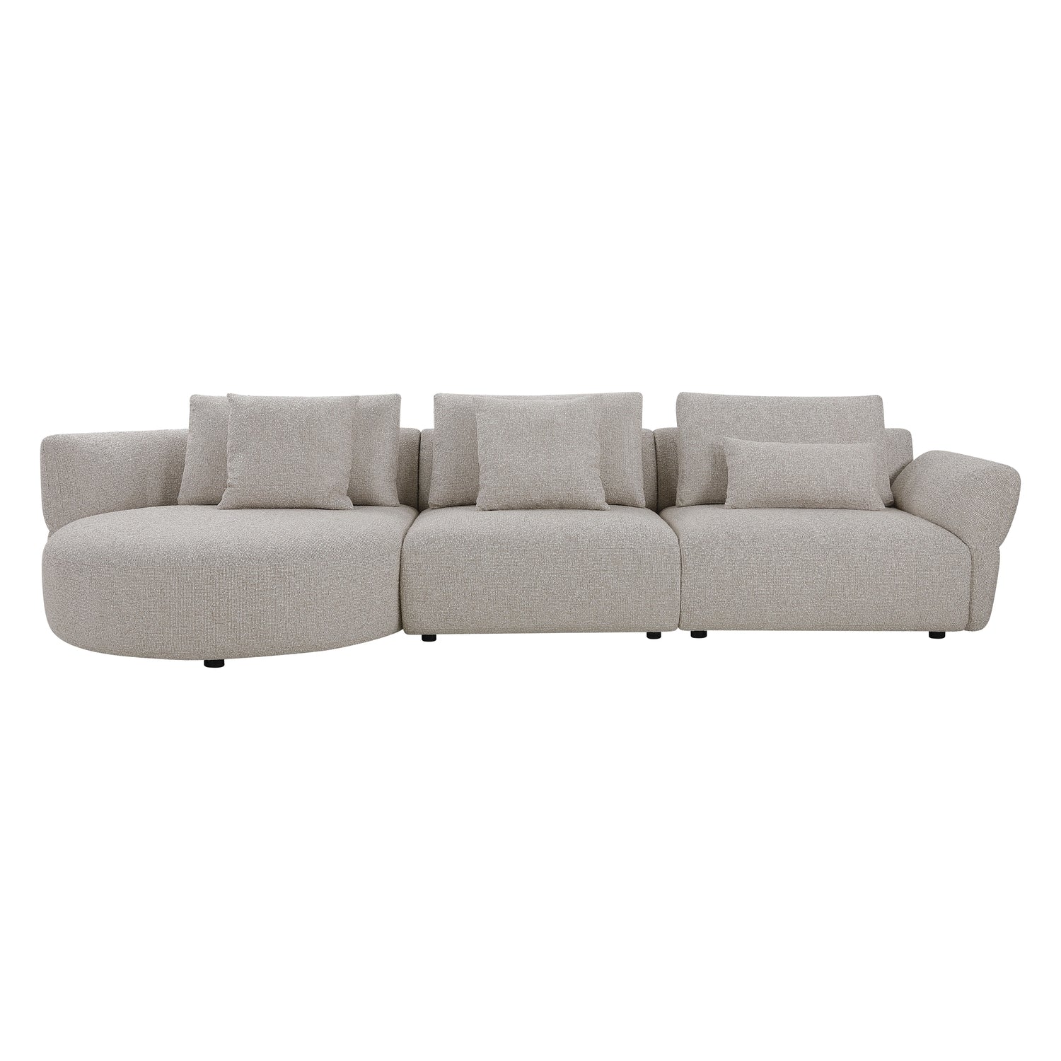 Luca 3 Seater Sofa with Curved Chaise