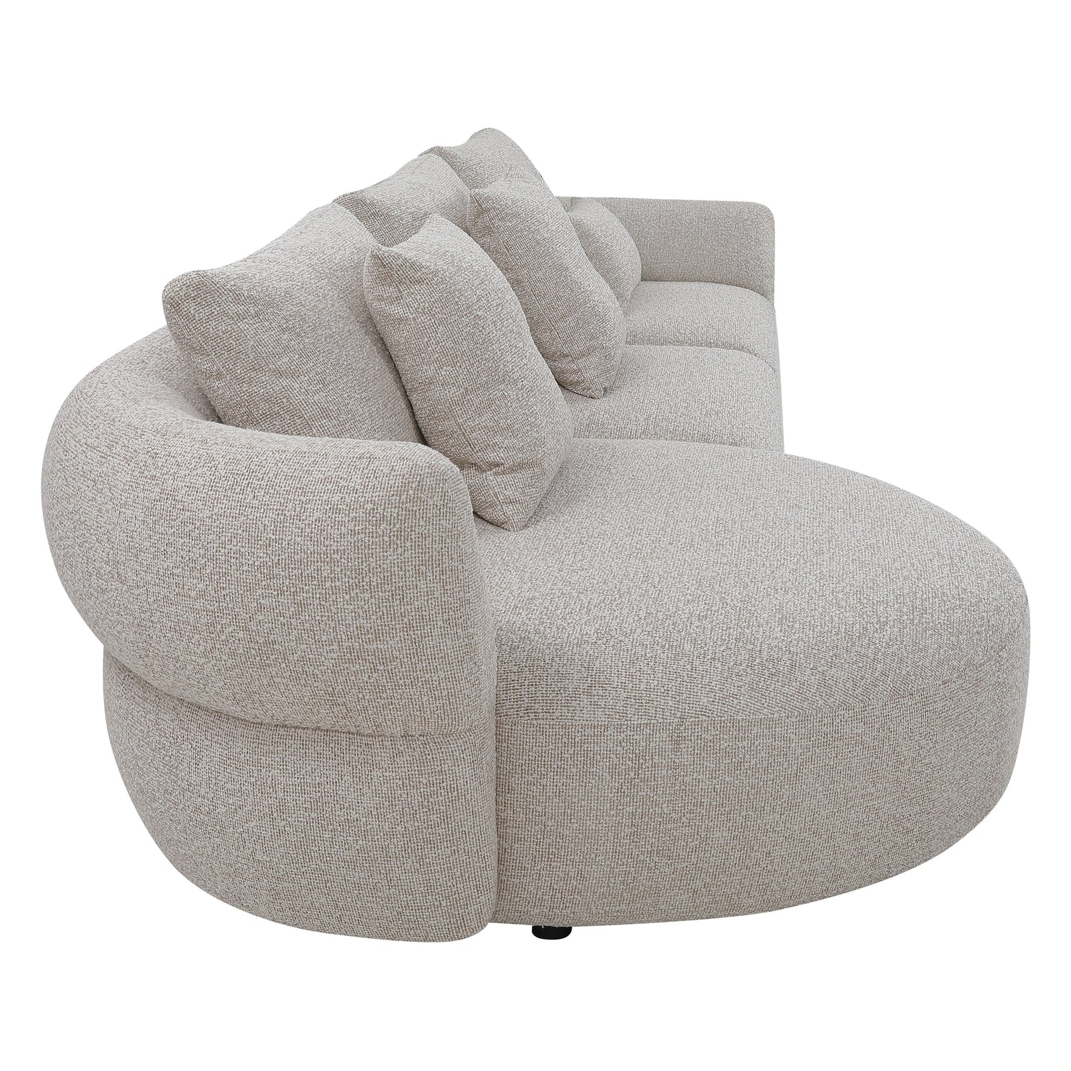 Luca 3 Seater Sofa with Curved Chaise - Image 4