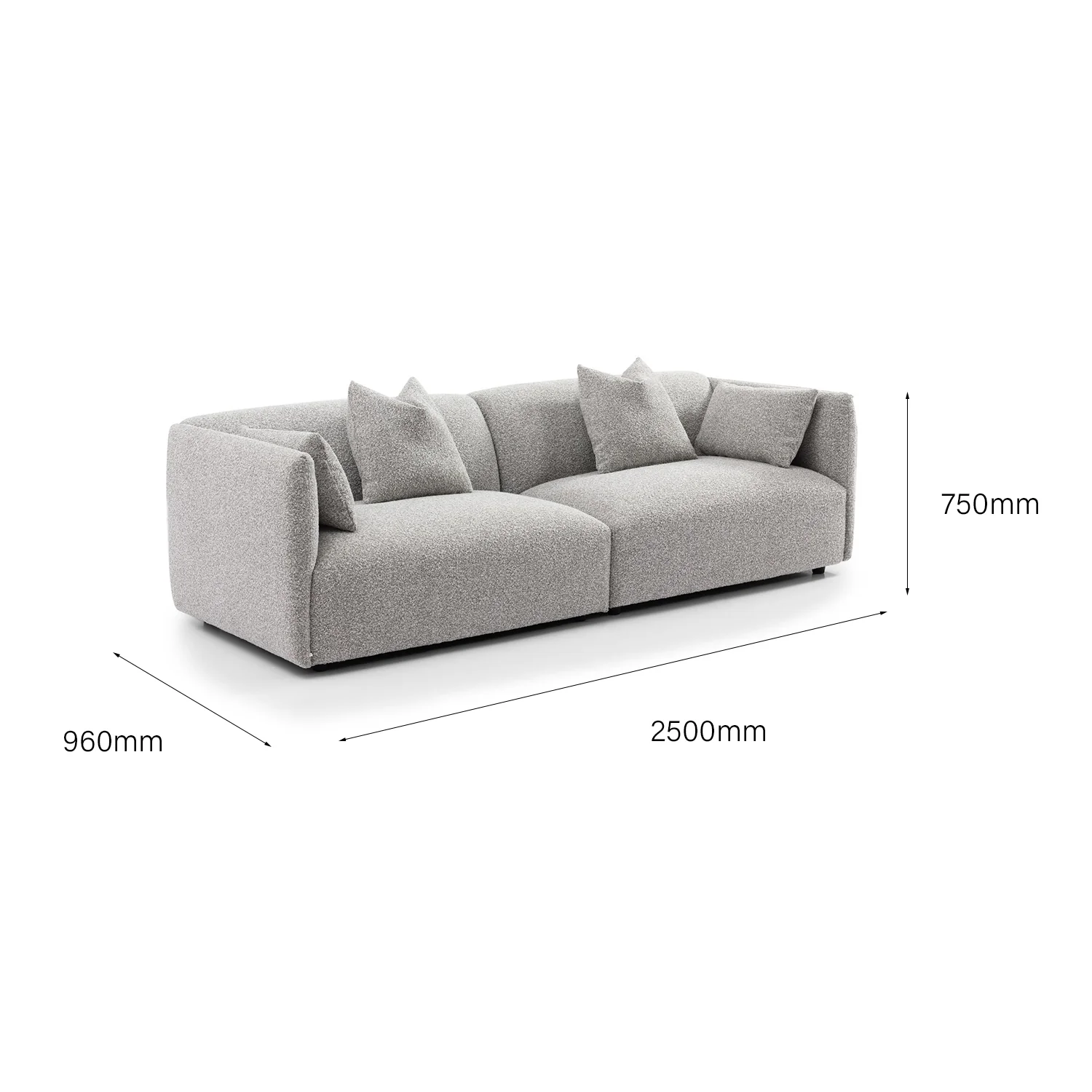 Luna 4 Seater Sofa - Image 11