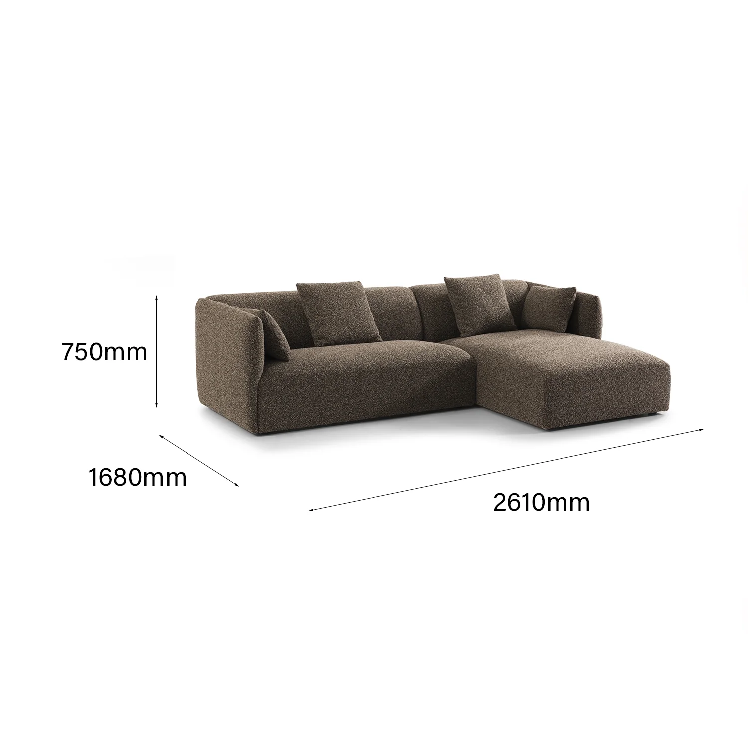 Luna L Shape Sofa - Image 9