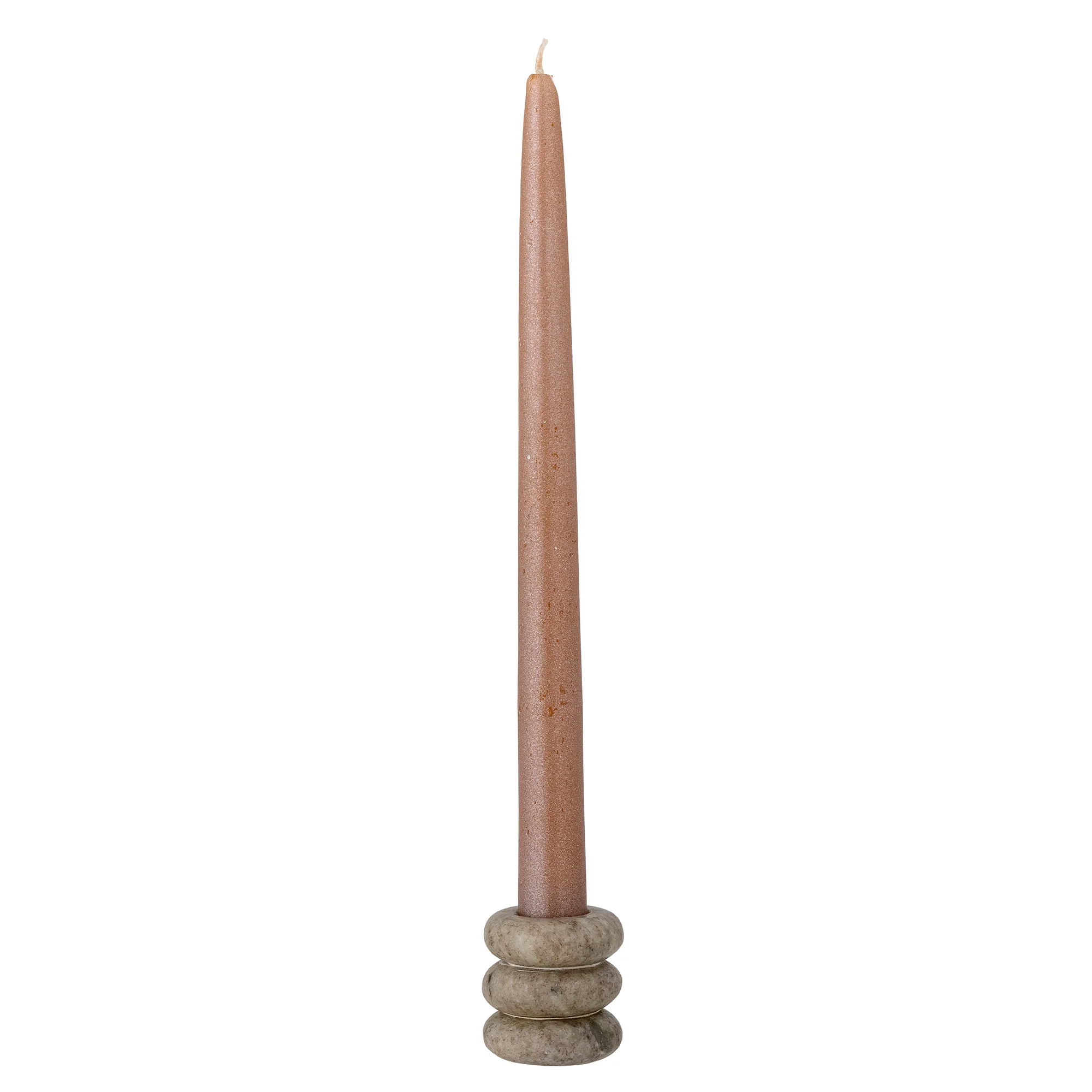 Madisson Marble Short Candlestick - Brown - Image 2