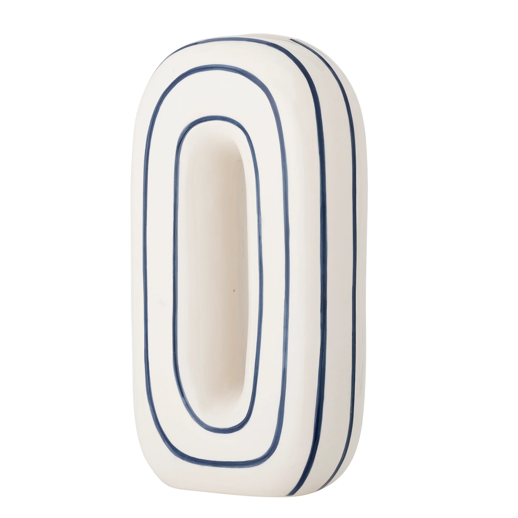 Mae Ceramic Vase - Blue - Image 2