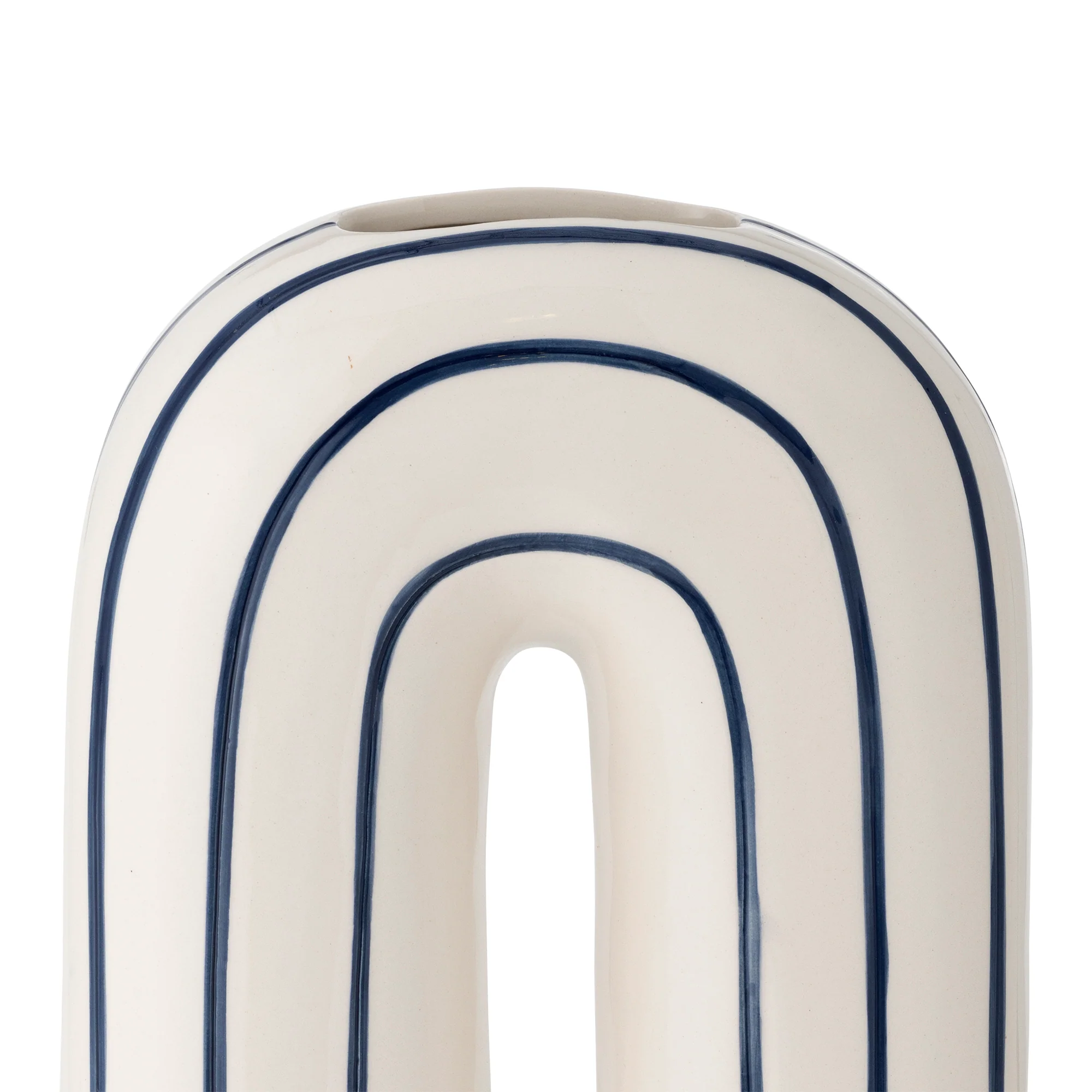 Mae Ceramic Vase - Blue - Image 3