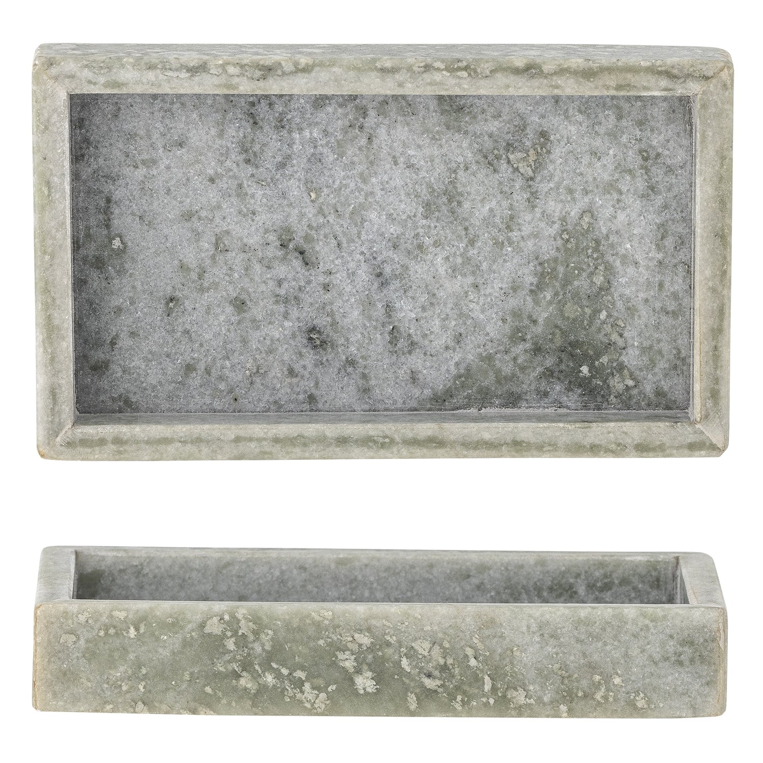 Majsa Marble Rectangular Tray - Green - Image 3
