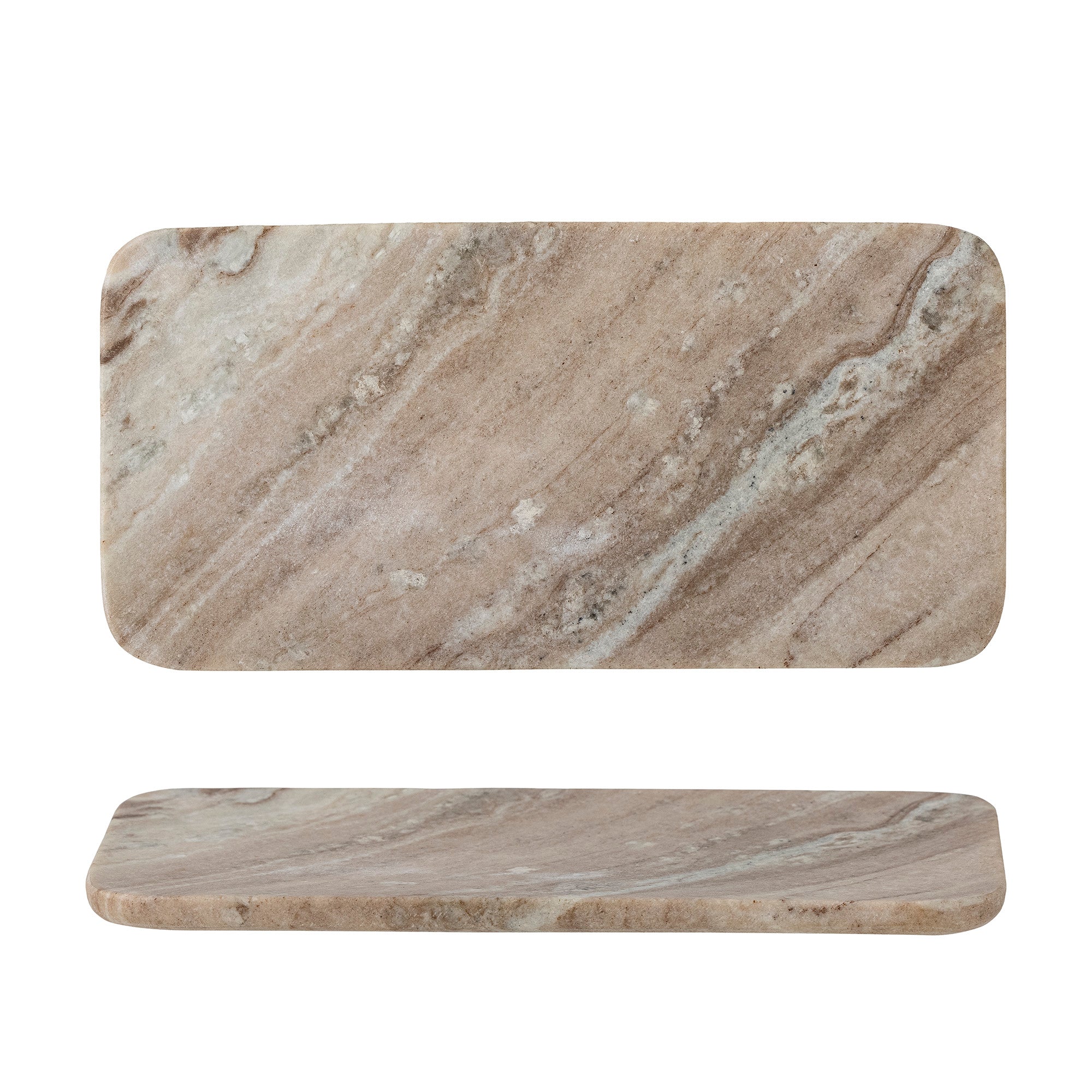 Manuela Marble Tray - Brown - Image 3