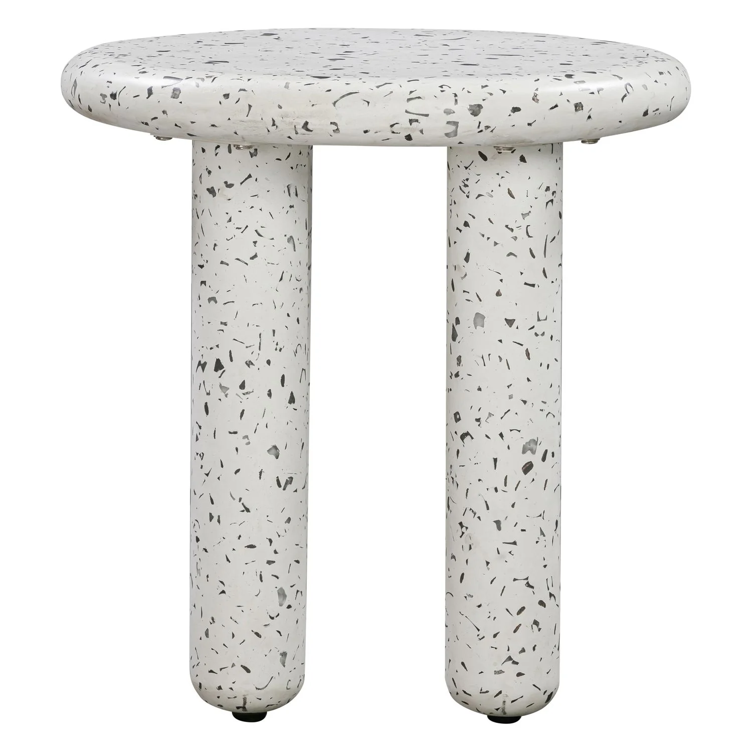 Matte Side Table - Grey Stone Terrazzo - Floor Stock - Image 3