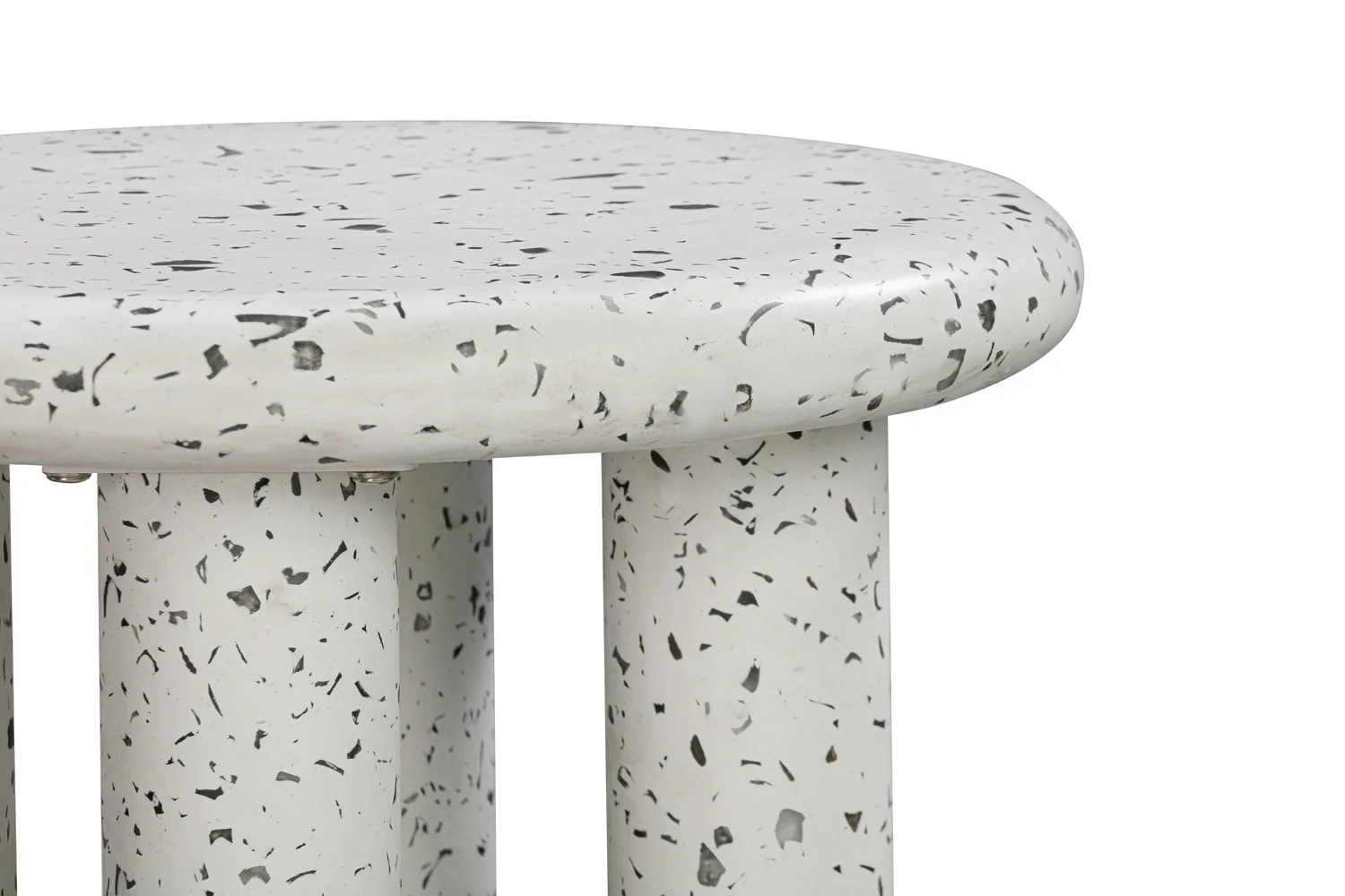 Matte Side Table - Grey Stone Terrazzo - Floor Stock - Image 5
