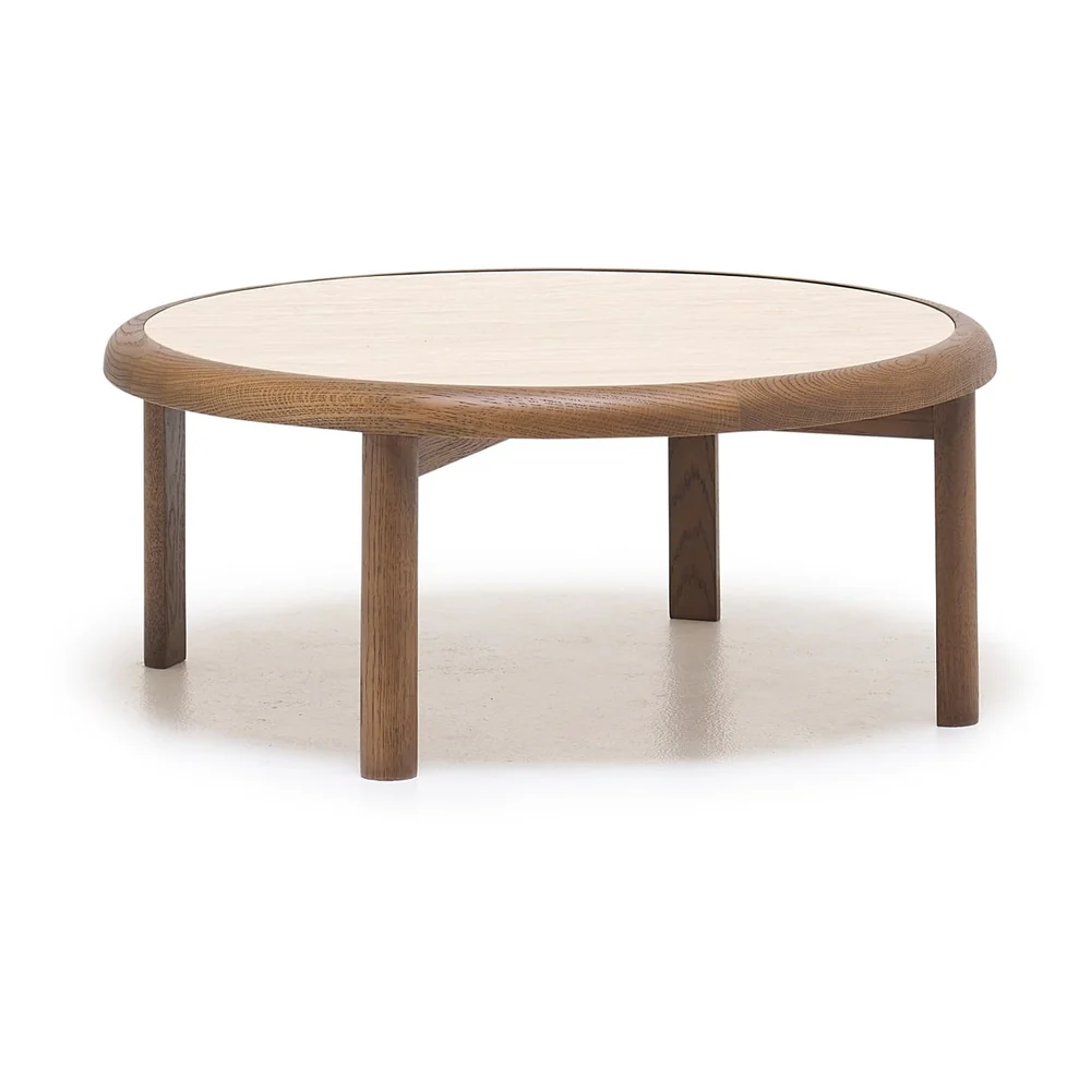 Meld Travertine Round Coffee Table - Image 2