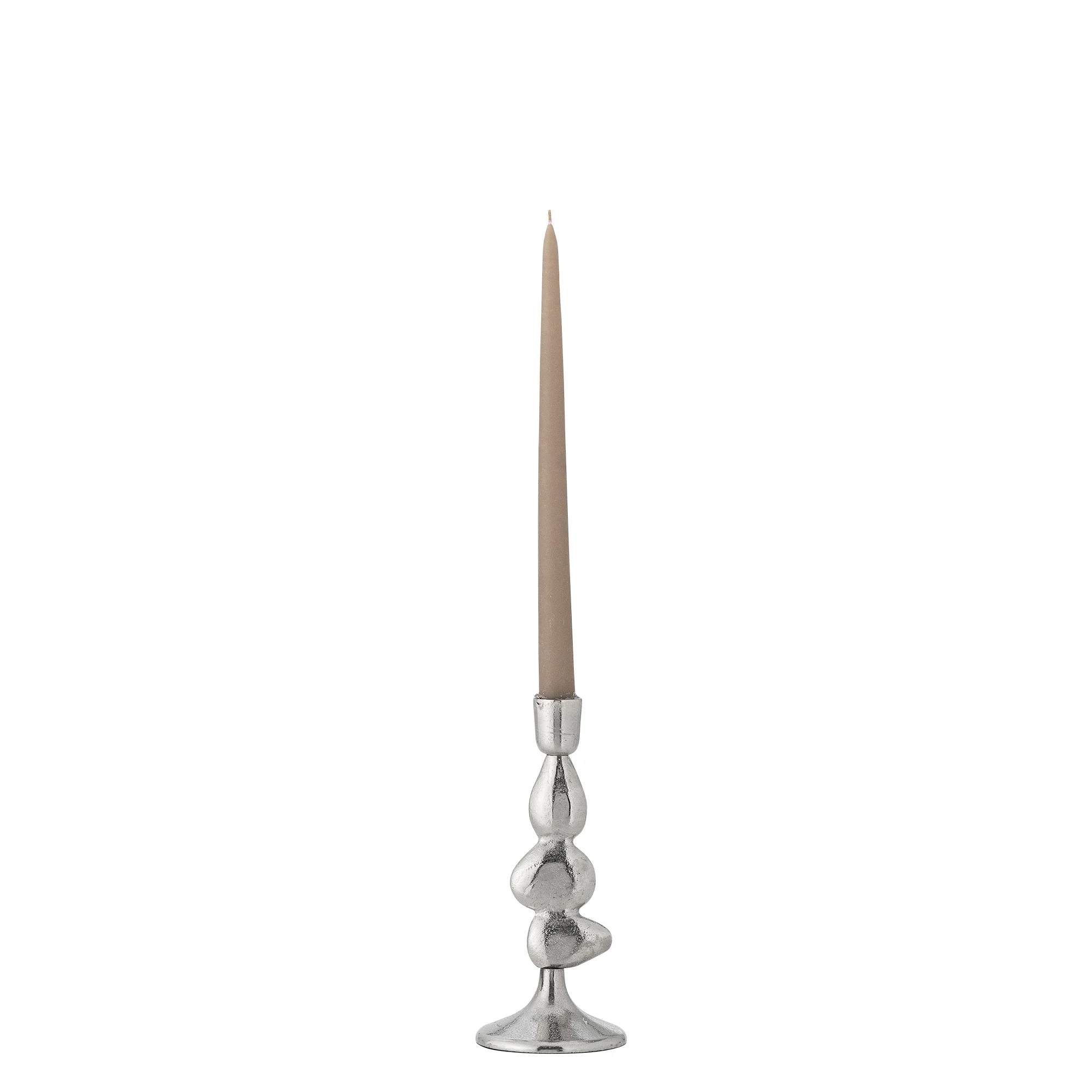 Metina Aluminium Candle Holder - Silver - Image 5