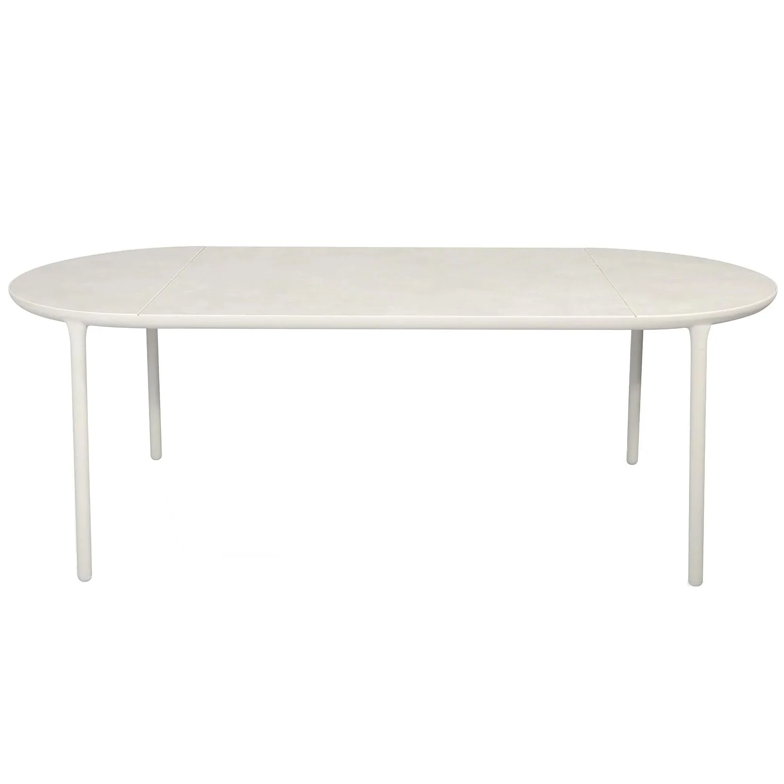 Mindo 114 Oval Dining Table - Light Grey - Vulcano Concrete - Floor Stock