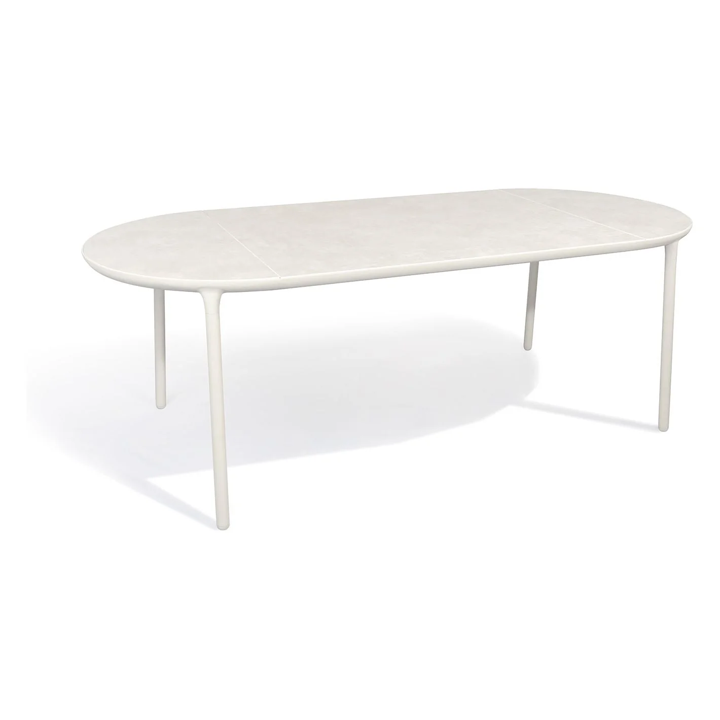 Mindo 114 Oval Dining Table - Light Grey - Vulcano Concrete - Floor Stock - Image 2