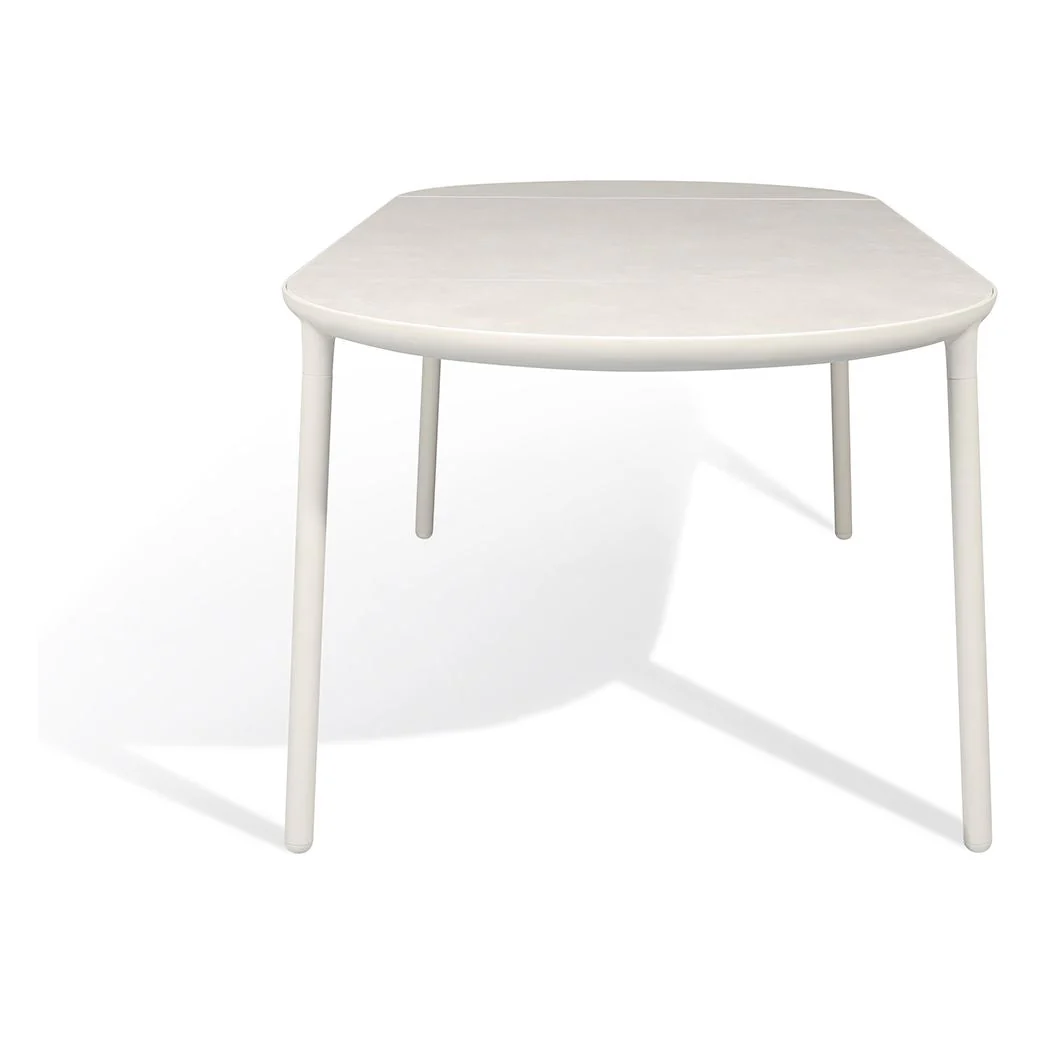 Mindo 114 Oval Dining Table - Light Grey - Vulcano Concrete - Floor Stock - Image 3