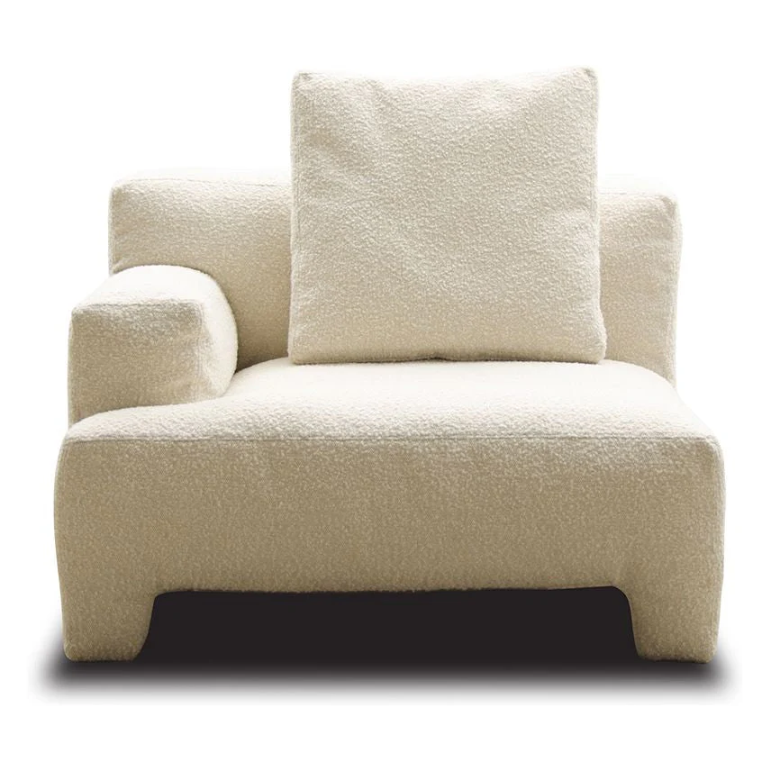 Morocco Sofa - 1 Arm Left Facing - Milk-Bigello 0002 - Floor Stock - Image 3