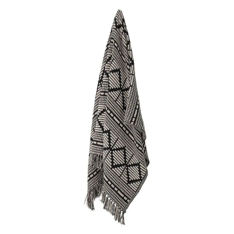 Gutte Cotton Throw - Black - Image 3