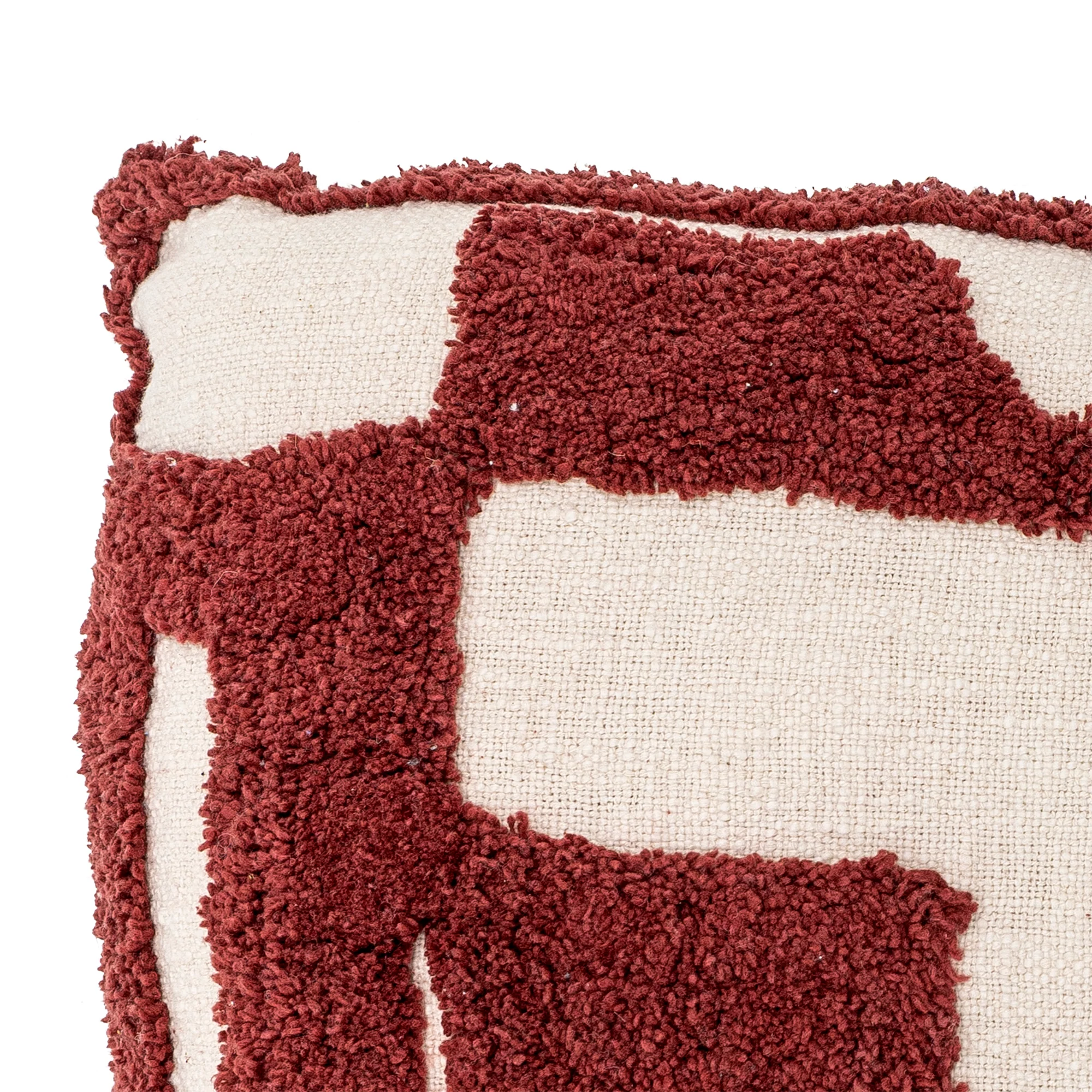 Olica Cotton Cushion - Red - Image 3