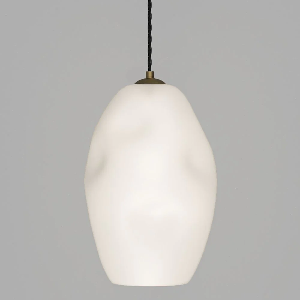 Organic Frosted Pendant Light - Image 6