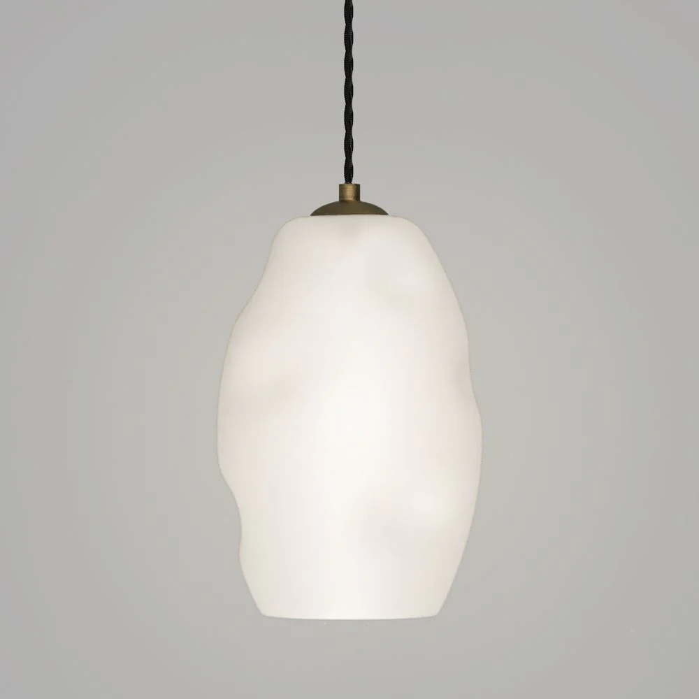 Organic Frosted Pendant Light - Image 8