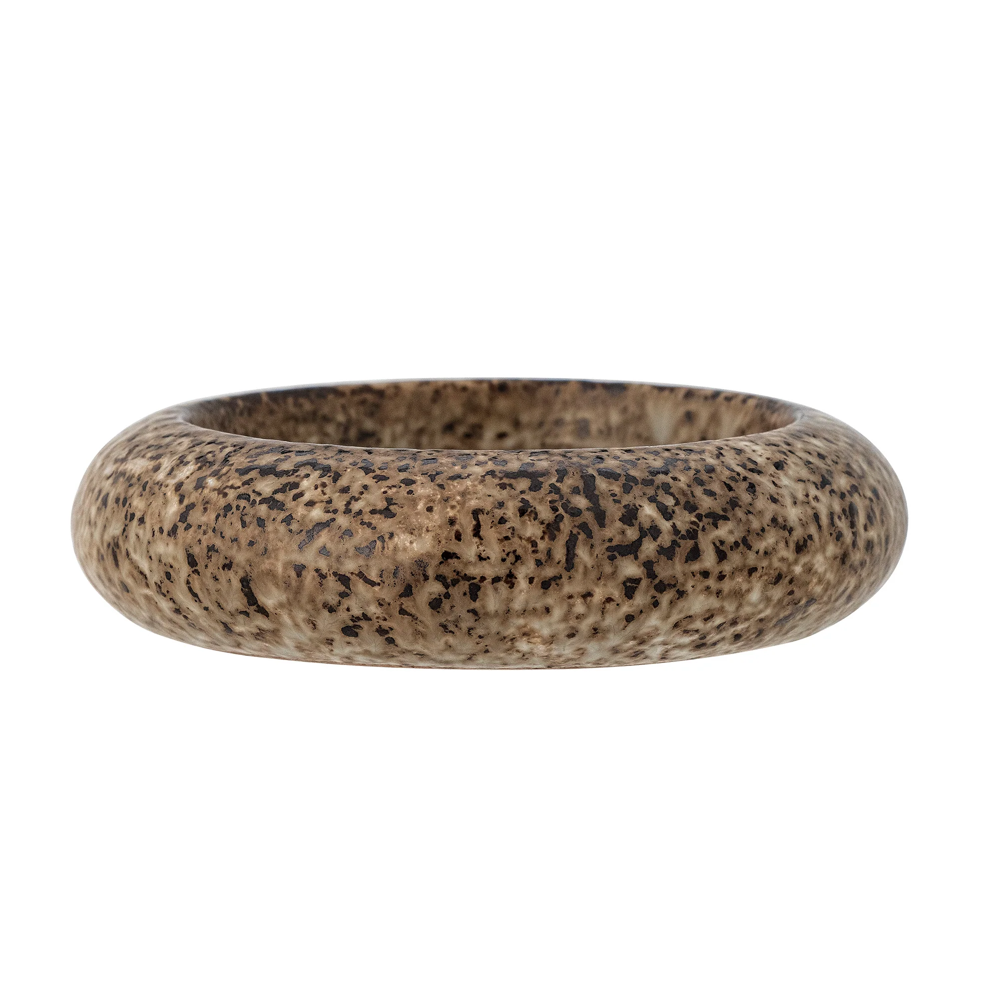 Oshin Stoneware Candle Holder - Brown