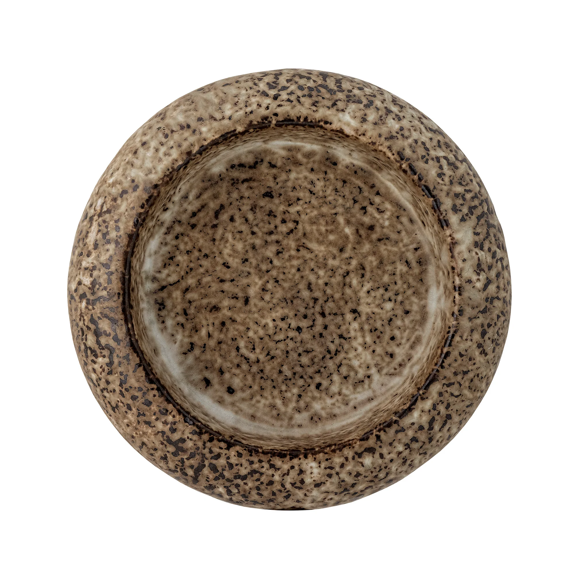 Oshin Stoneware Candle Holder - Brown - Image 2