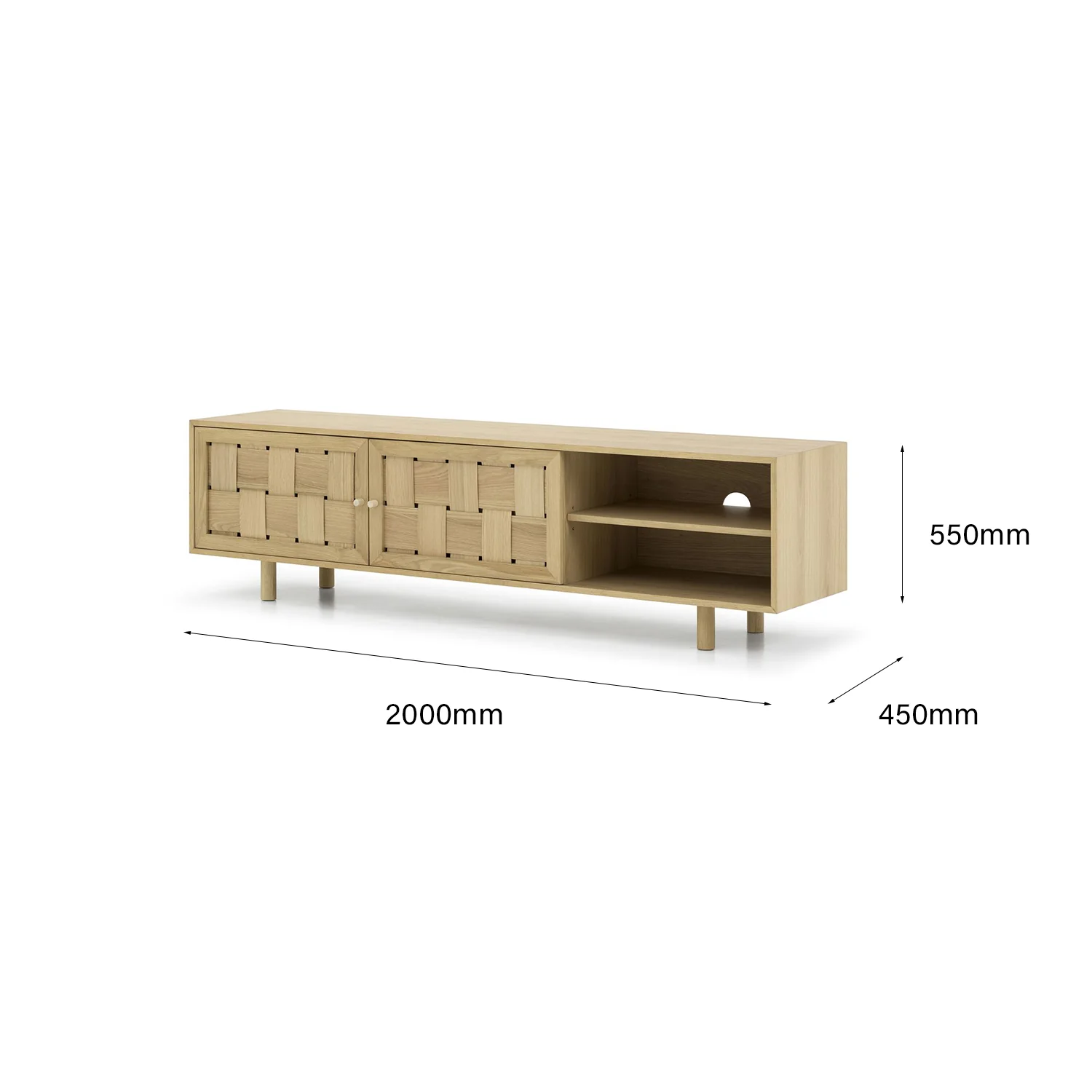 Otto 2 Doors TV Unit - Image 7