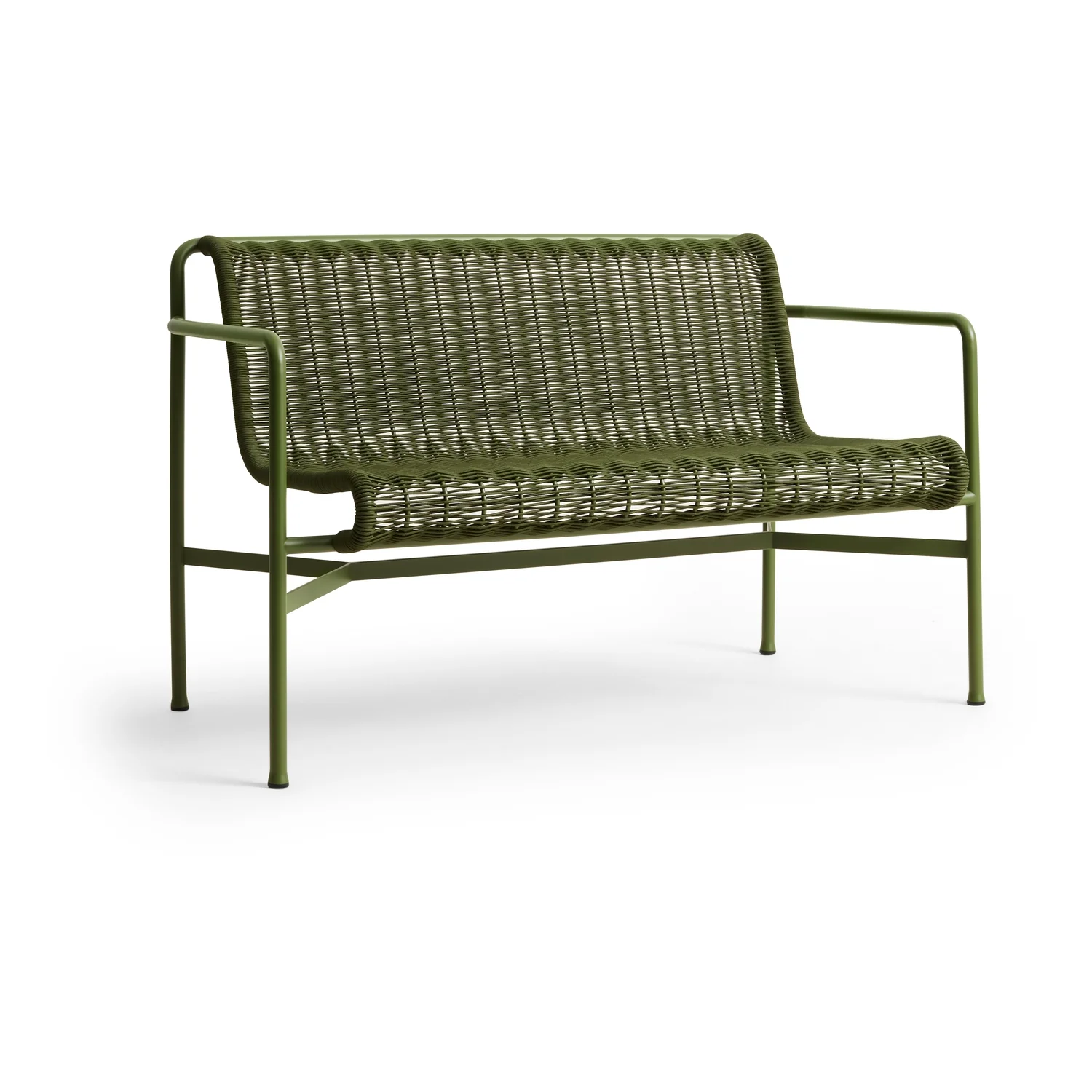 Palissade Cord Dining Bench with Armrest - Image 3