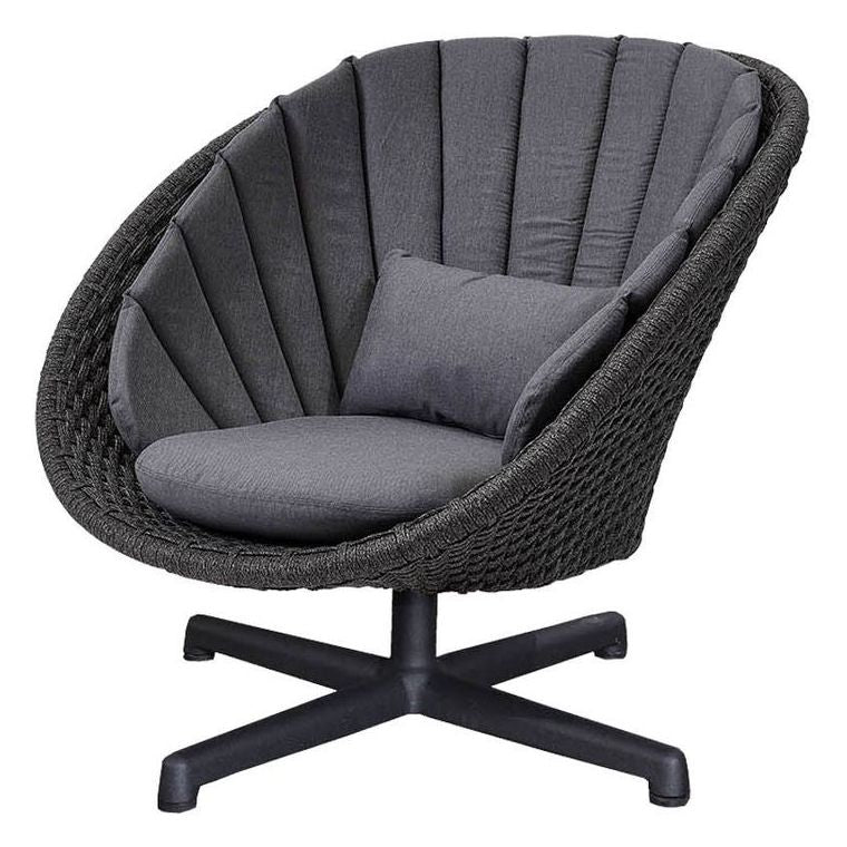 Peacock Swivel Lounge Chair - Soft Rope