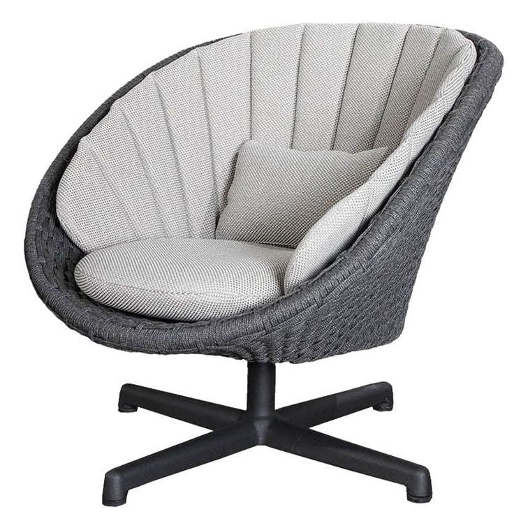 Peacock Swivel Lounge Chair - Soft Rope - Image 2
