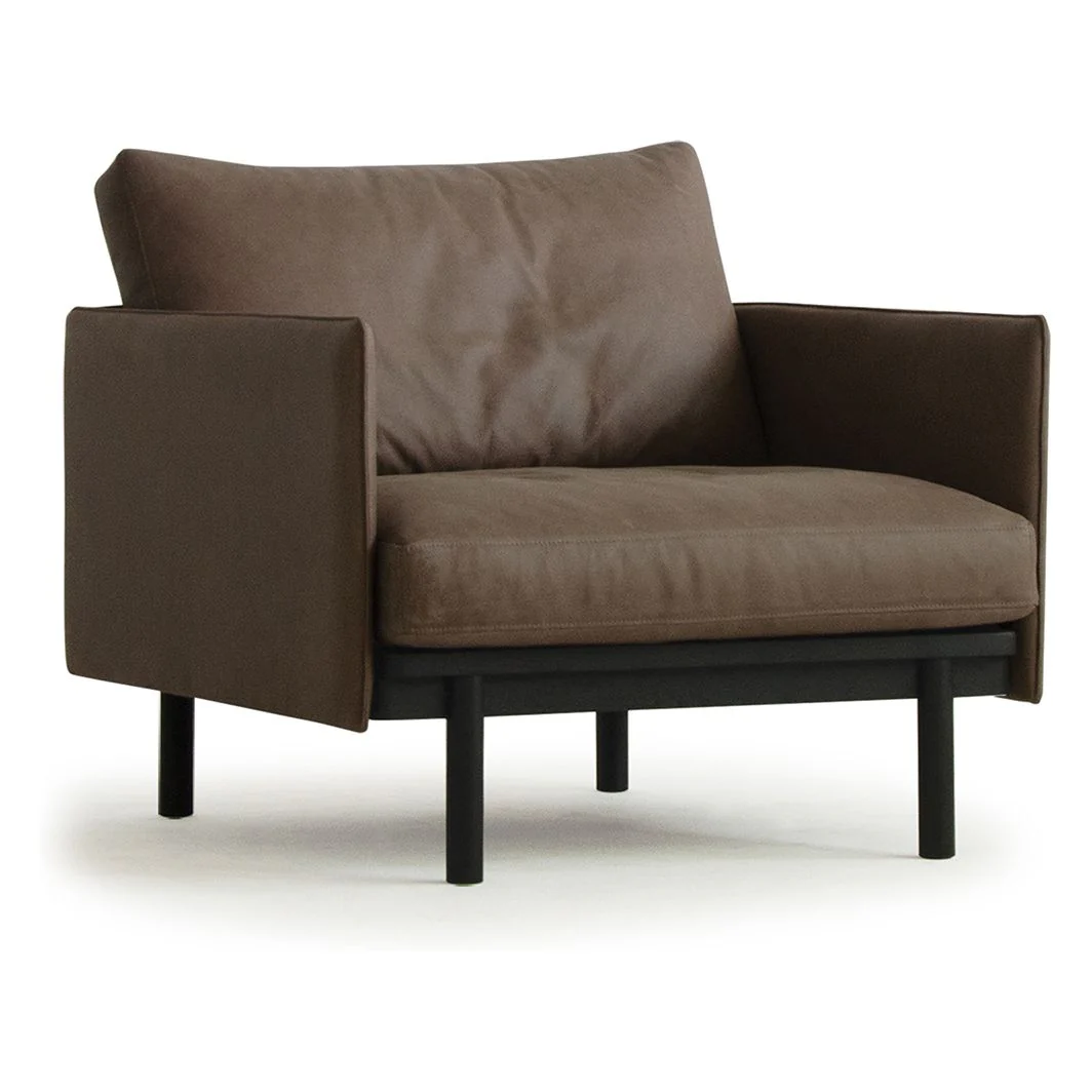 Pensive Leather Lounge Chair - Image 6