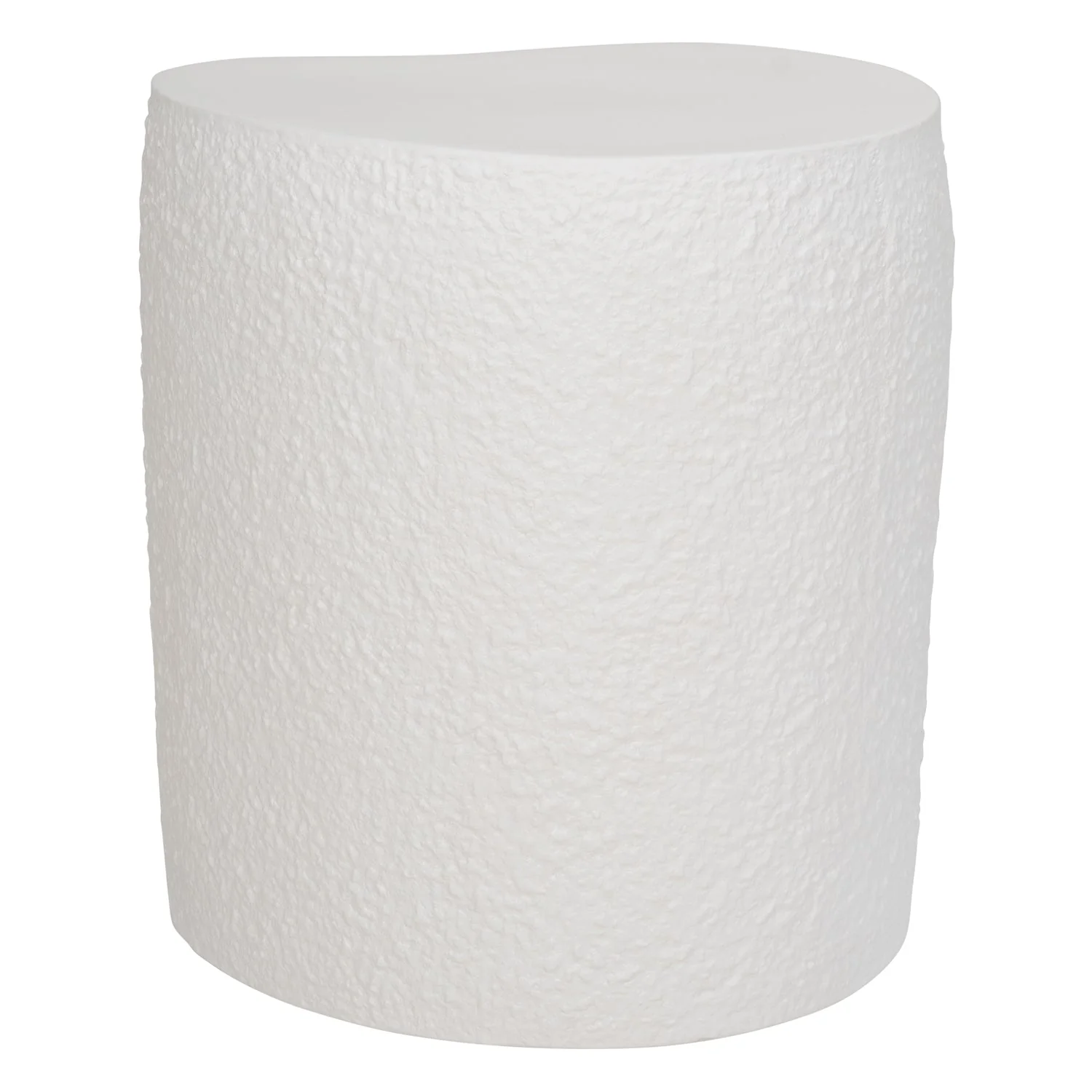 Petra Ceramic Side Table - White - White - Floor Stock - Image 2