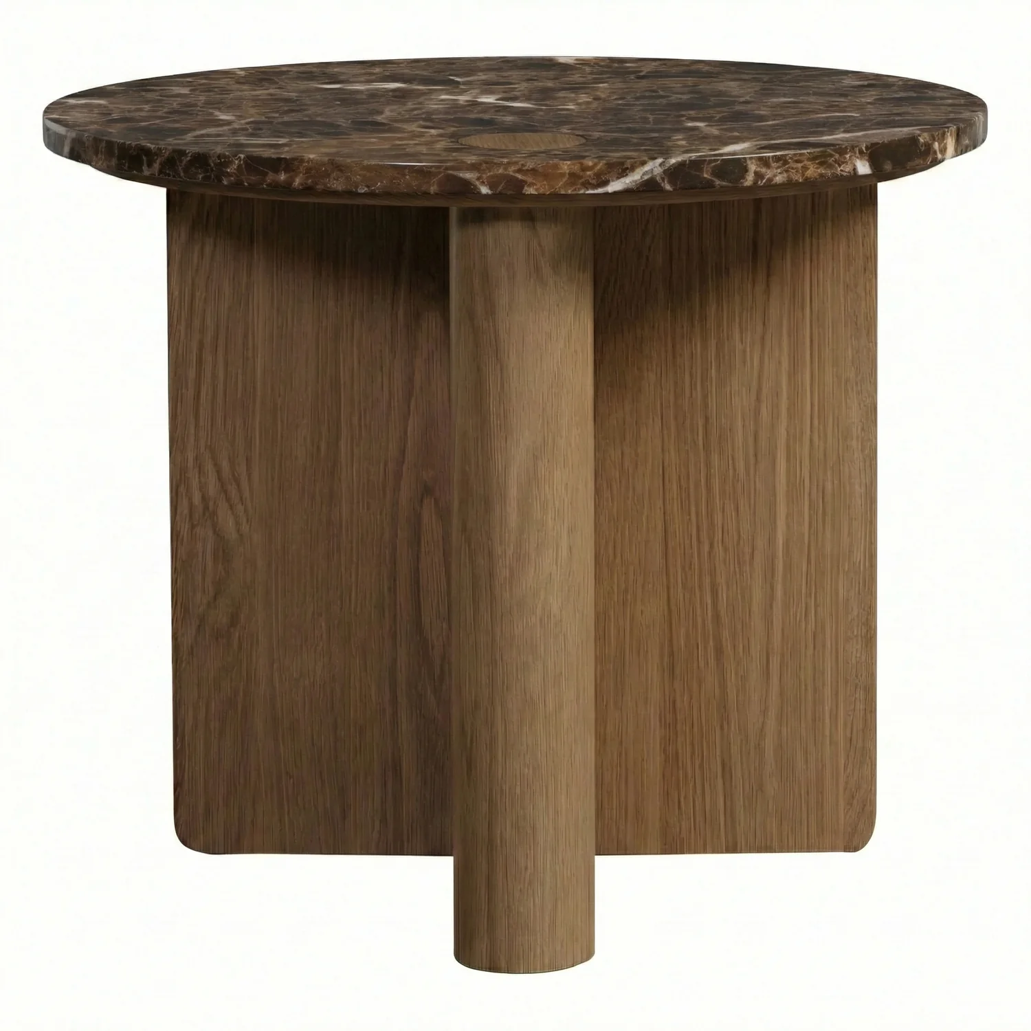 Pivot Round Marble Side Table - Image 2