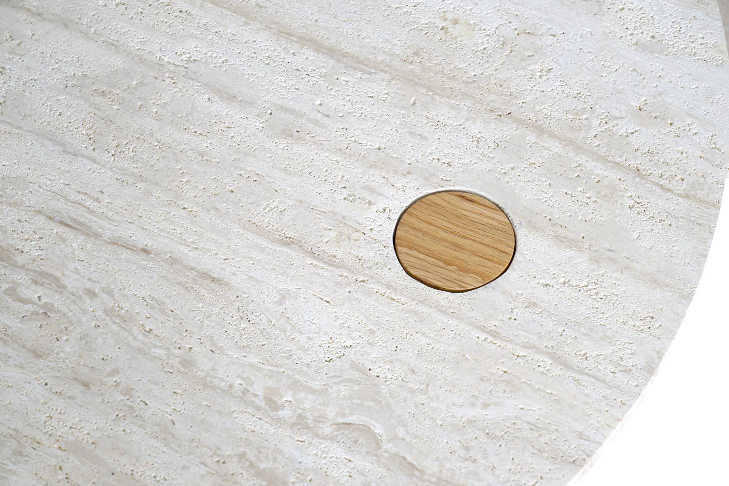 Pivot Round Travertine Coffee Table - Image 5